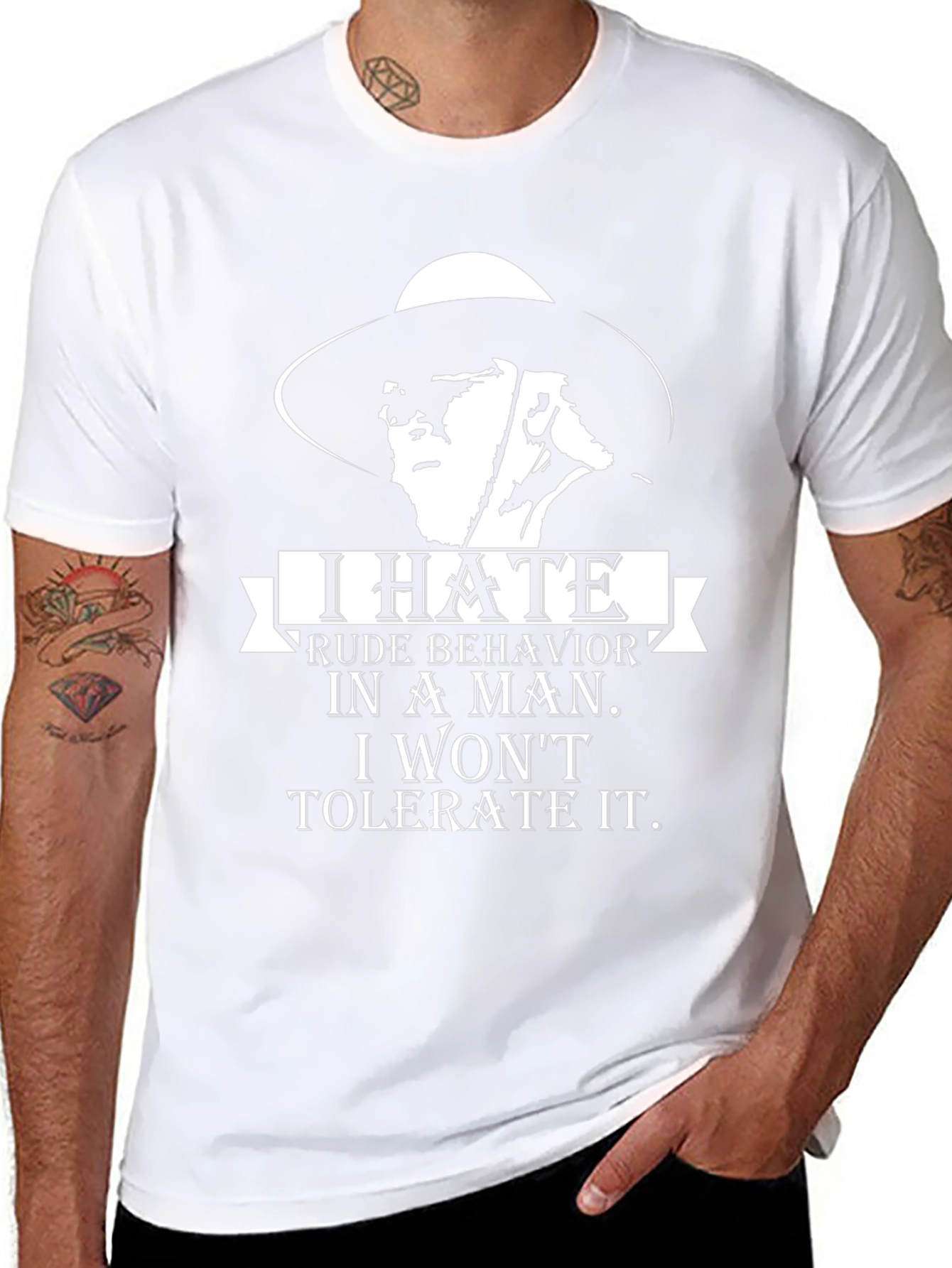 I Hate Rude Behavior T-Shirt - Statement Tee