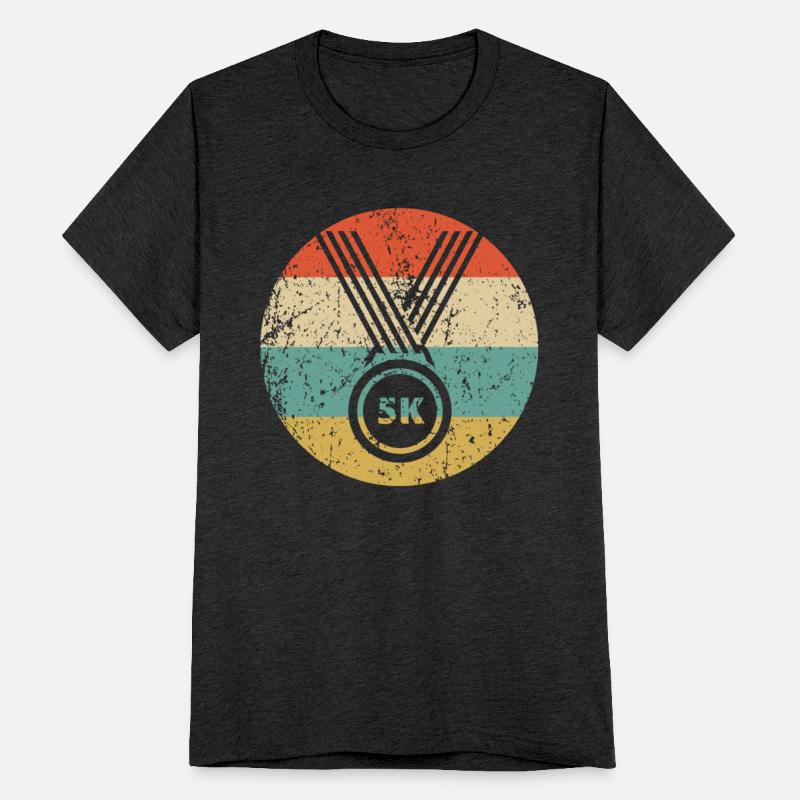 5K Race Finisher Medal Icon Retro Running