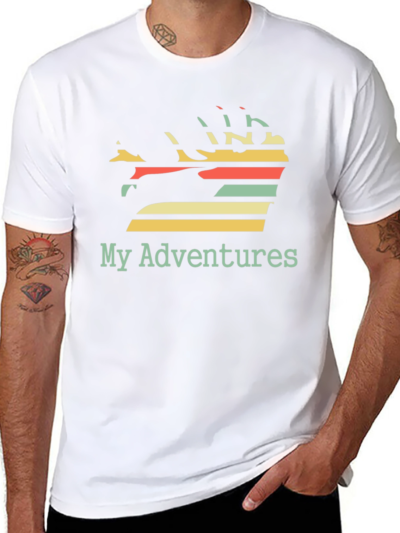 My Adventures Graphic Tee - Black