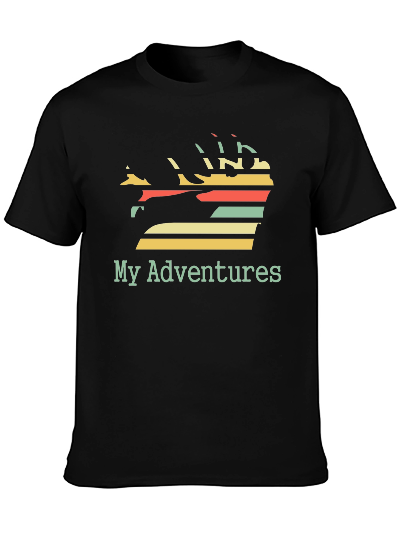 My Adventures Graphic Tee - Black