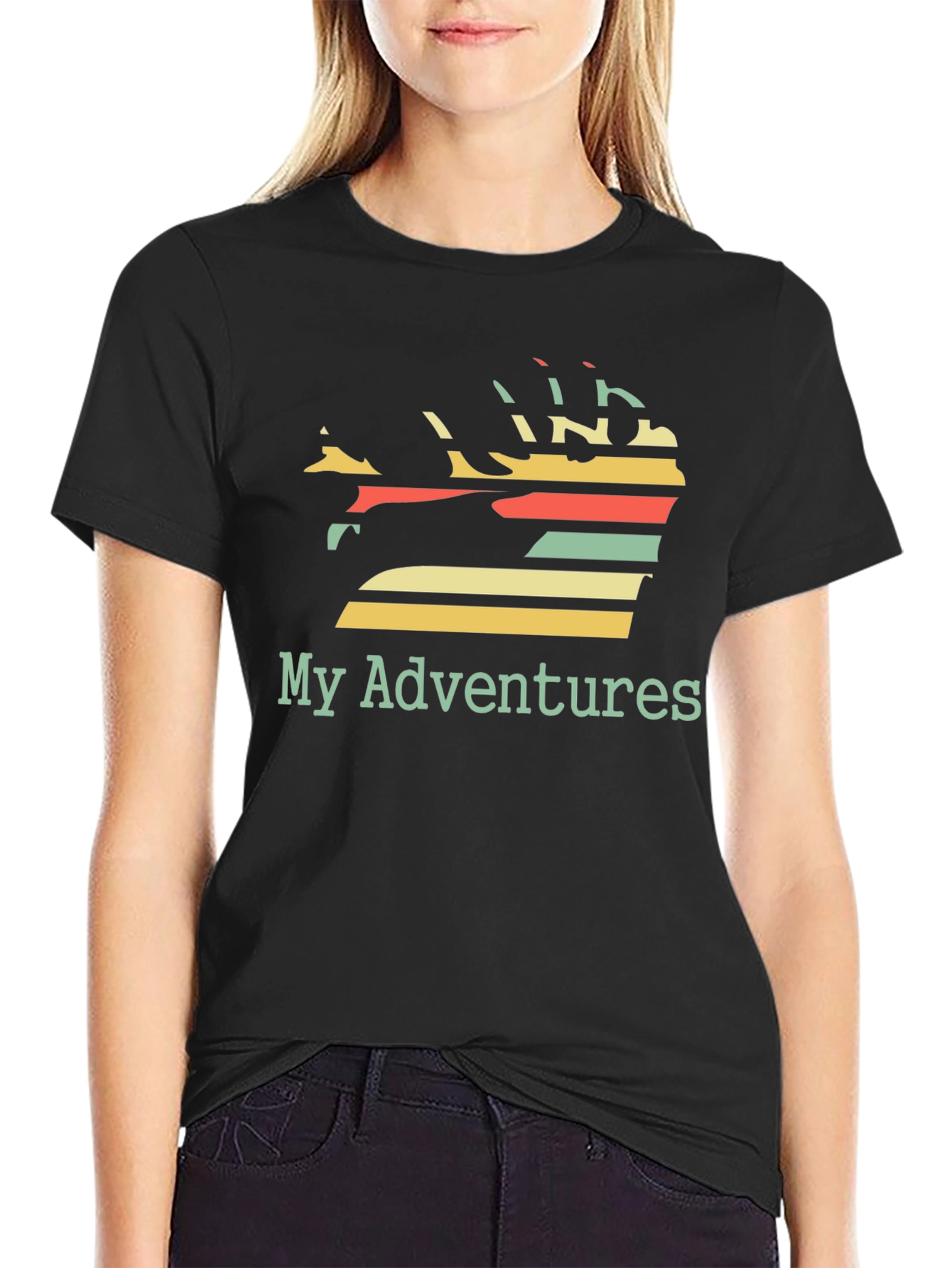 My Adventures Graphic Tee - Black