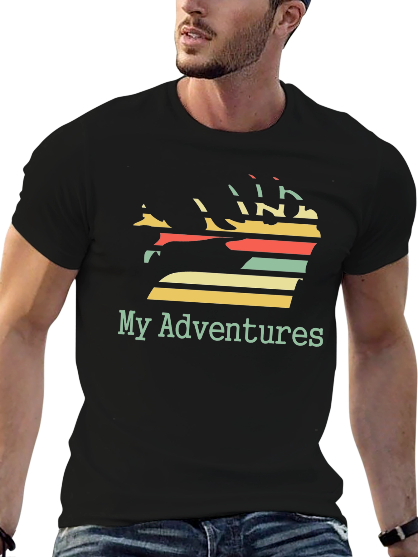 My Adventures Graphic Tee - Black