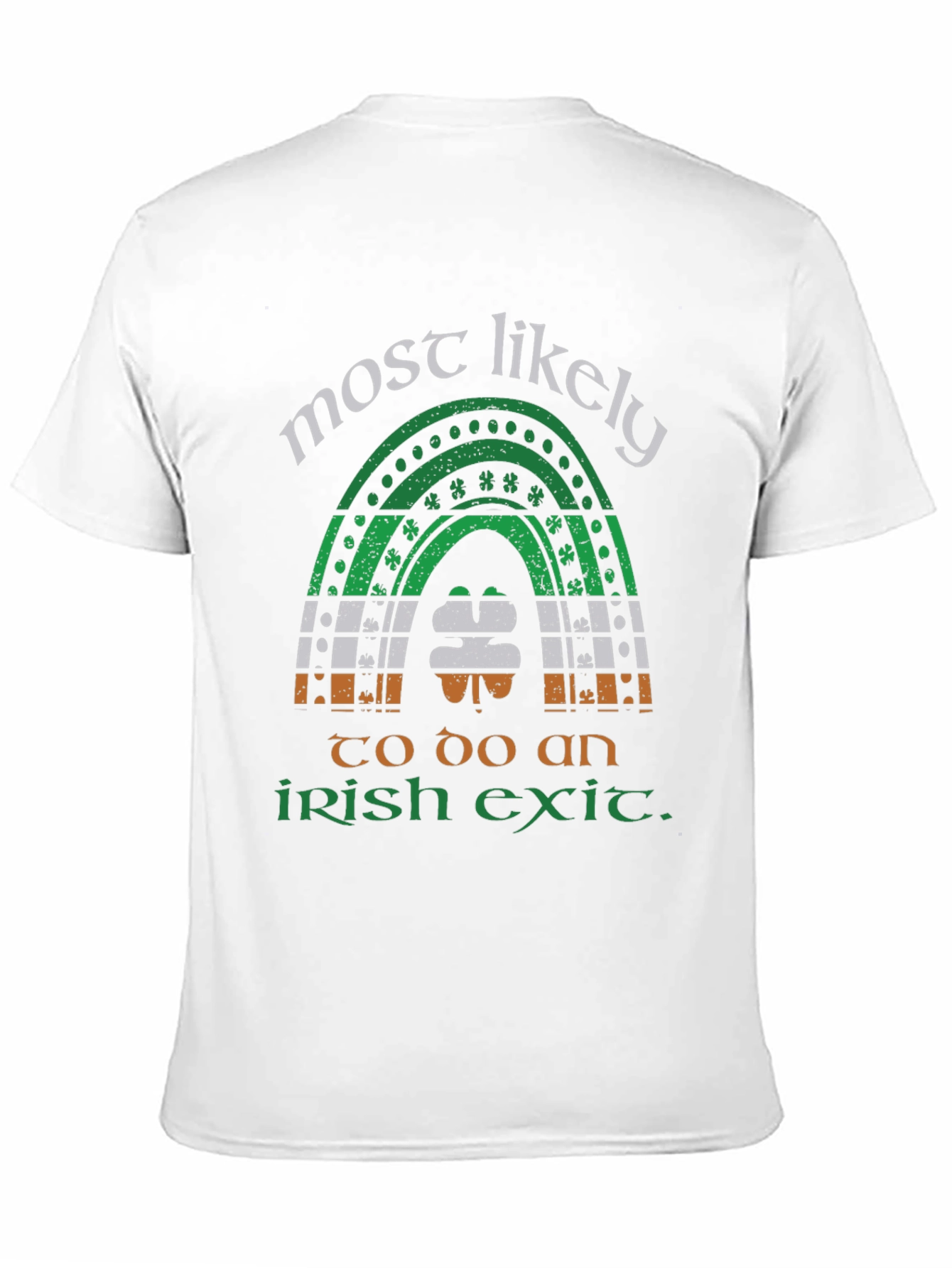 Funny St. Patricks Day Irish Exit Rainbow T-Shirt