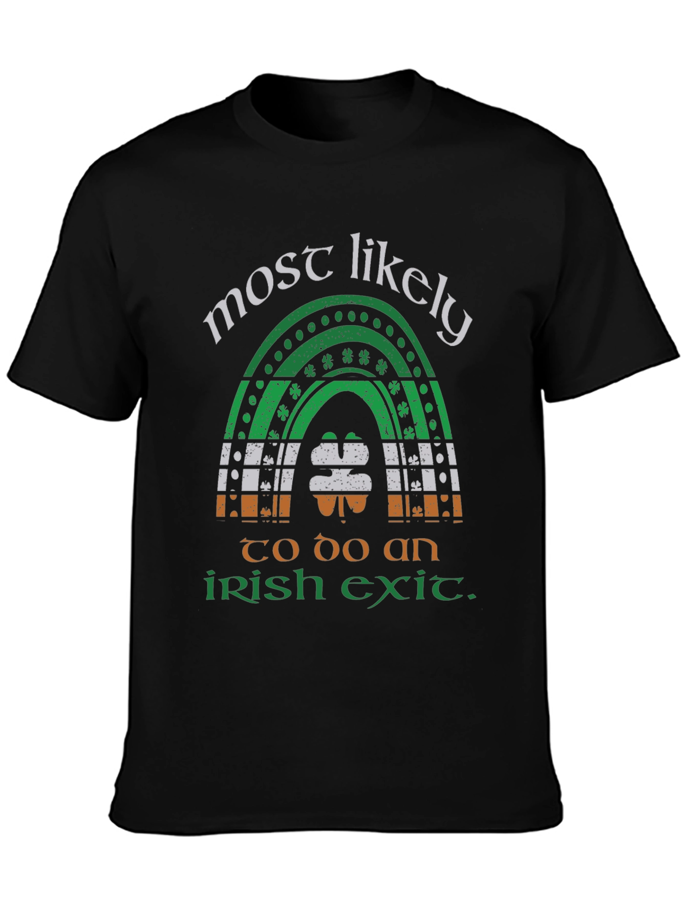 Funny St. Patricks Day Irish Exit Rainbow T-Shirt