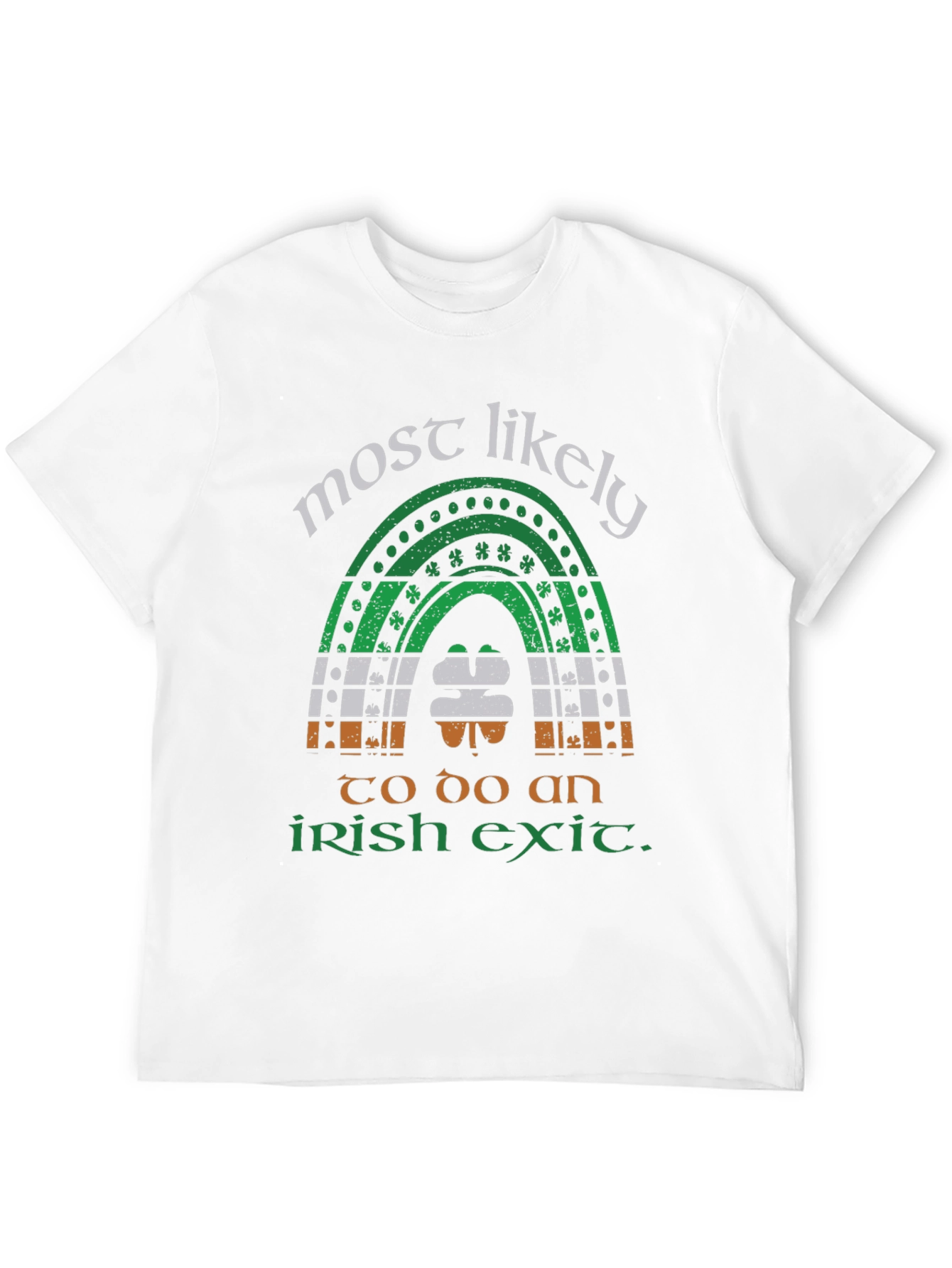 Funny St. Patricks Day Irish Exit Rainbow T-Shirt