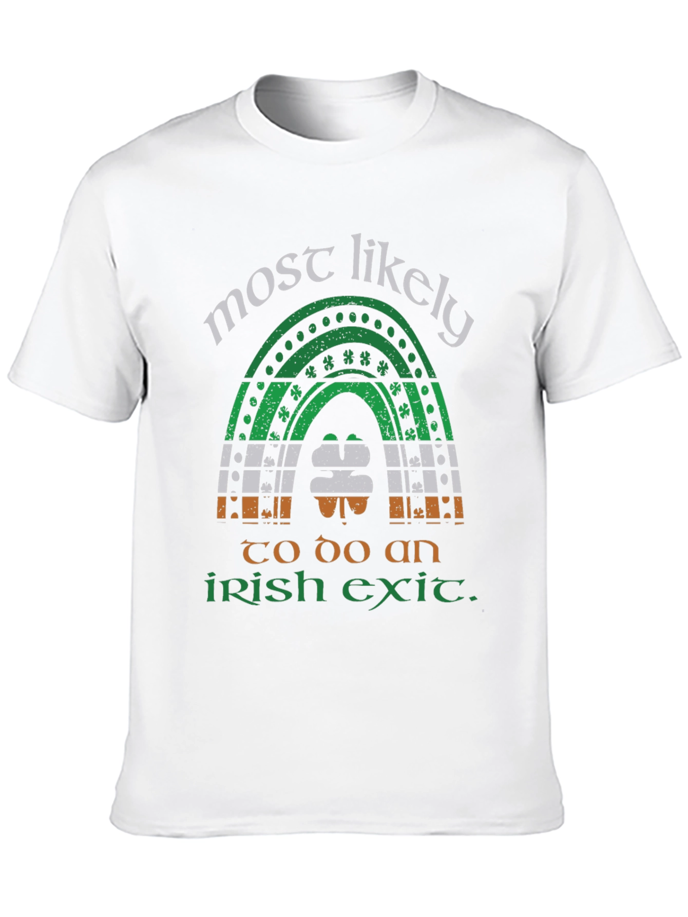Funny St. Patricks Day Irish Exit Rainbow T-Shirt