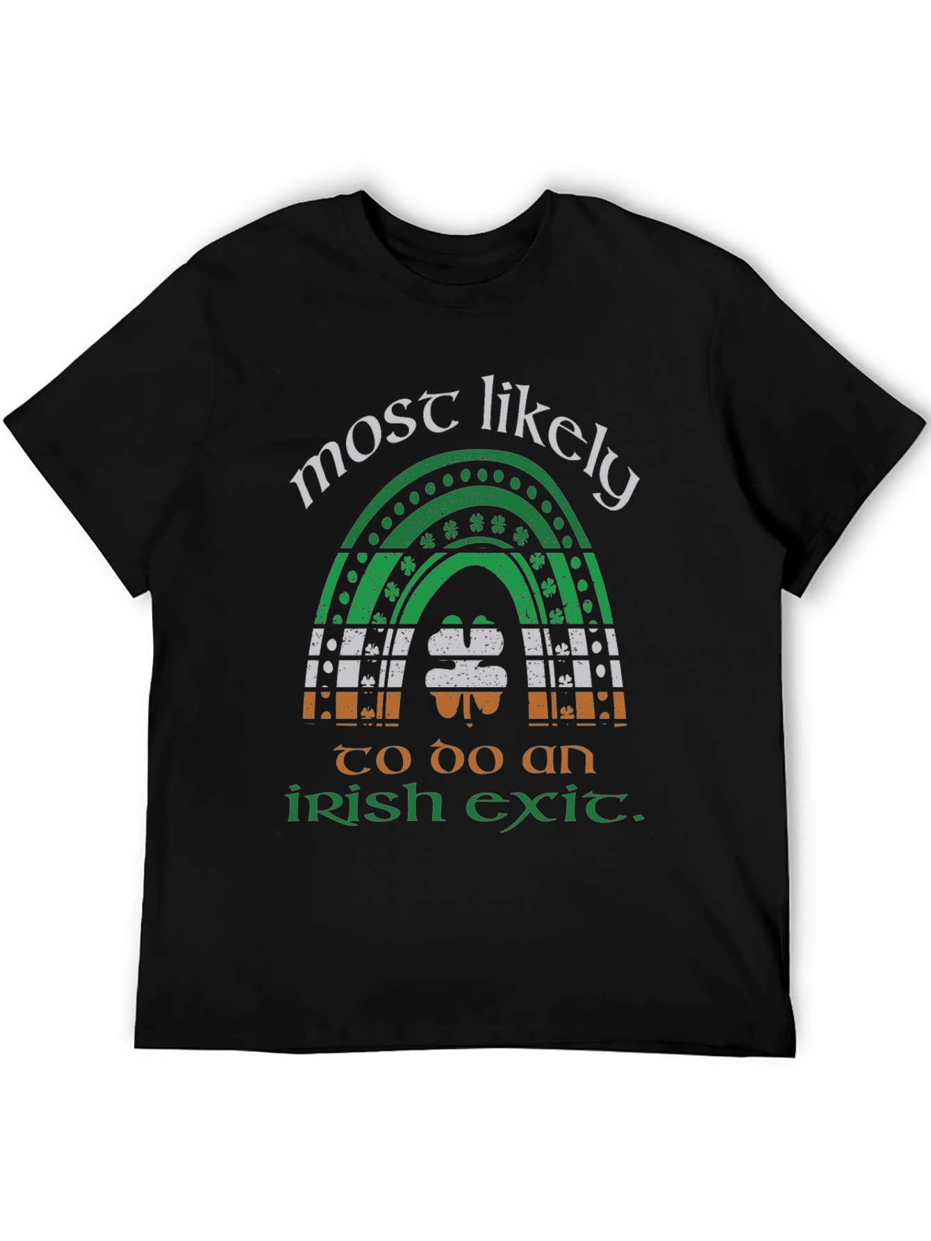 Funny St. Patricks Day Irish Exit Rainbow T-Shirt