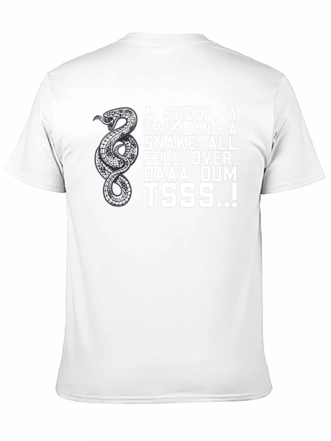Snake Drum Sheep T-Shirt - Funny Design