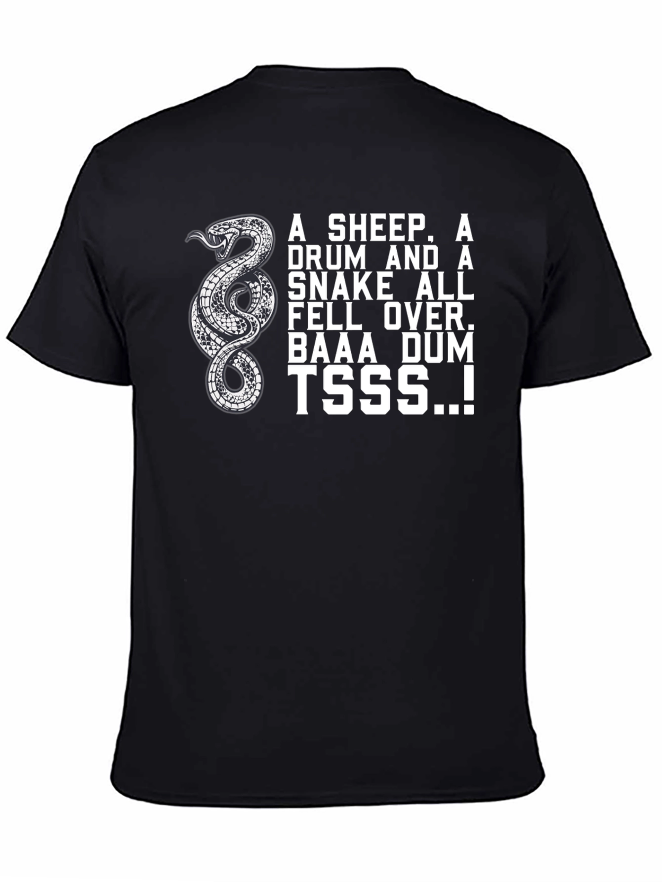 Snake Drum Sheep T-Shirt - Funny Design