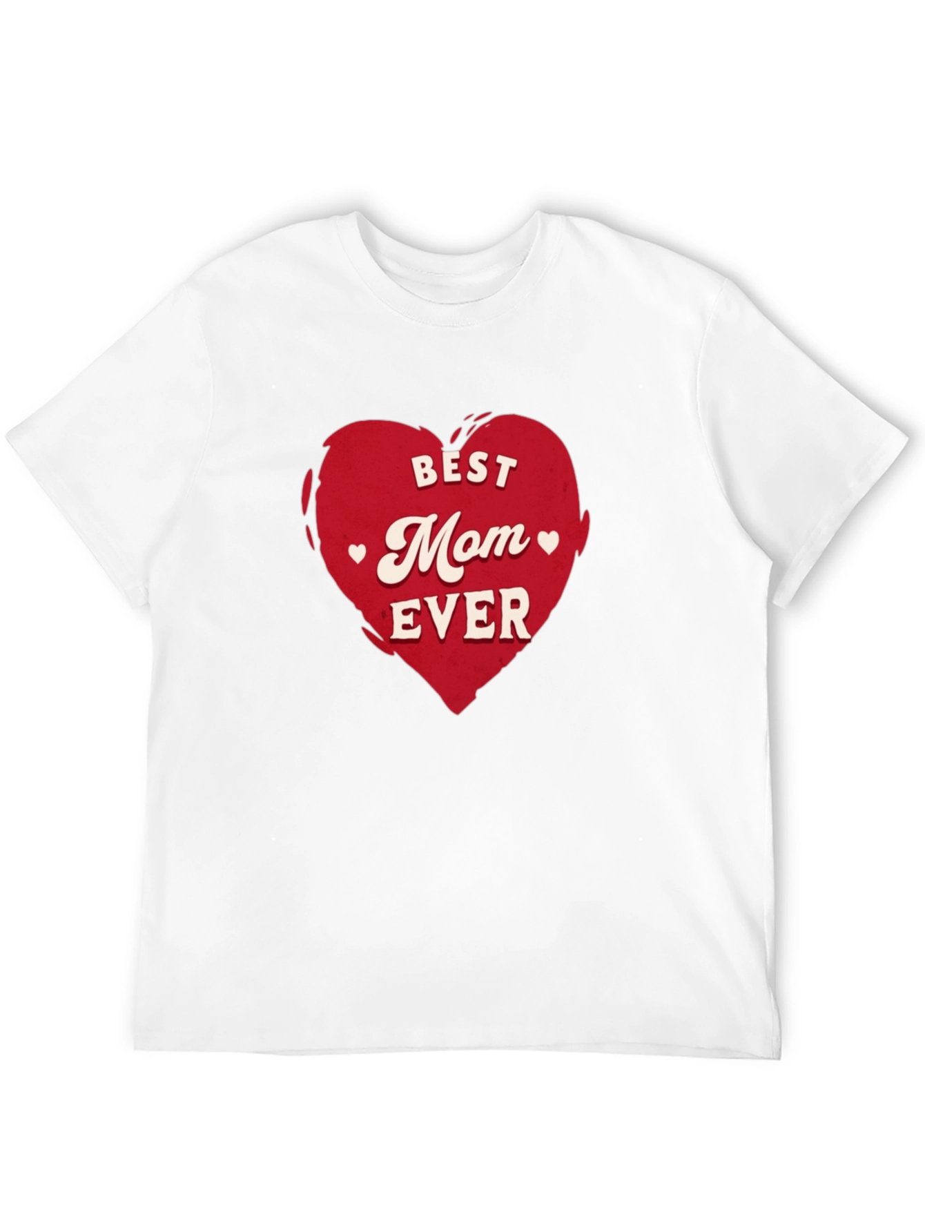 Best Mom Ever Heart Graphic Tee - Black
