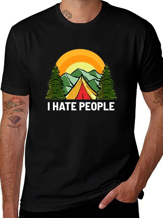 I Hate People Camping Graphic T-Shirt