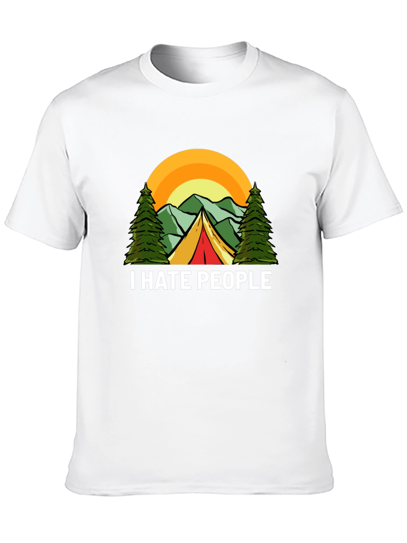 I Hate People Camping Graphic T-Shirt