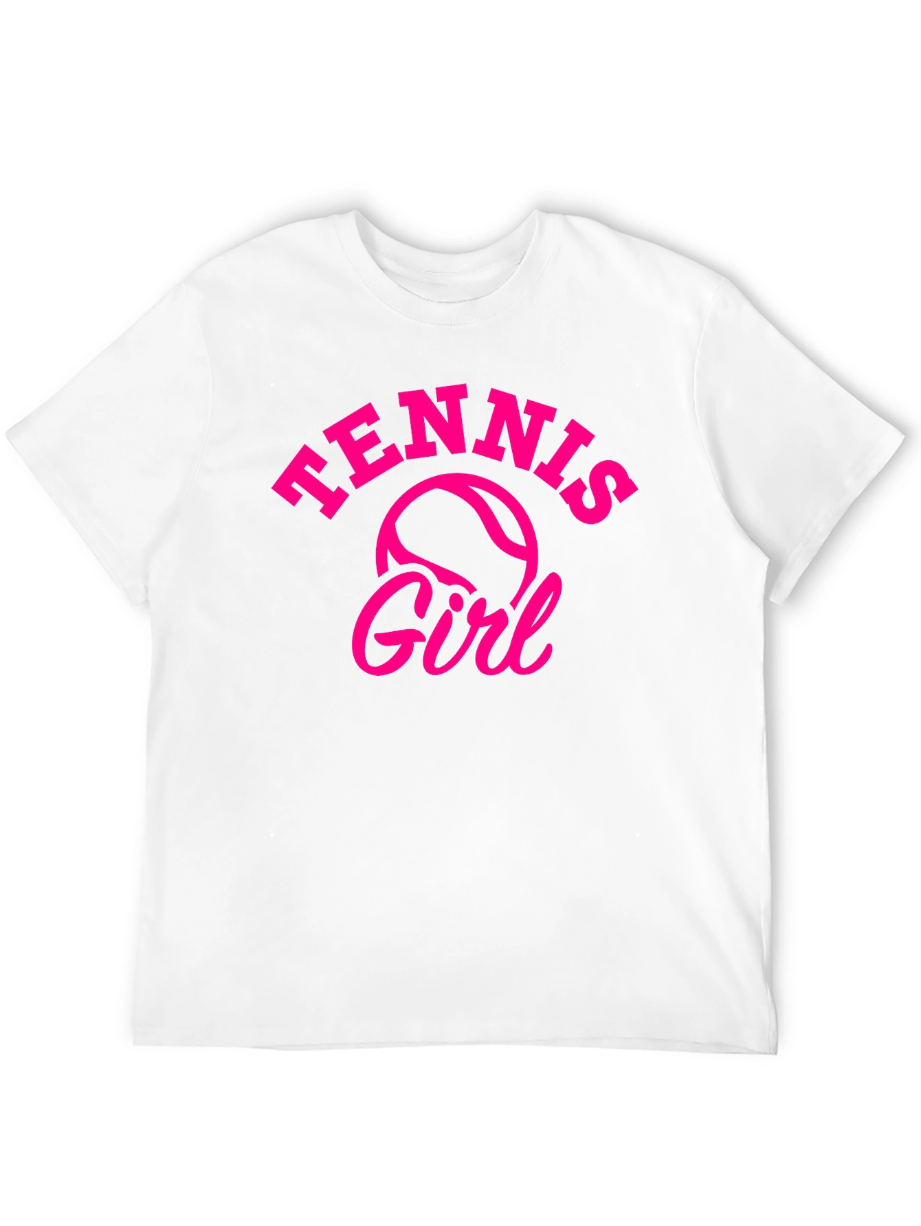 Tennis Girl Graphic Tee - Black