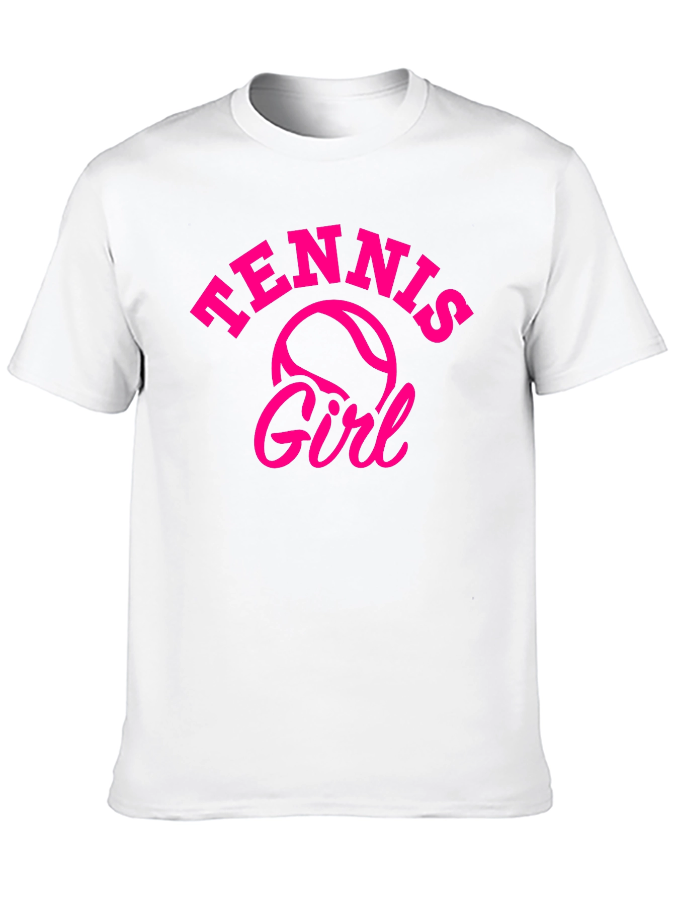 Tennis Girl Graphic Tee - Black