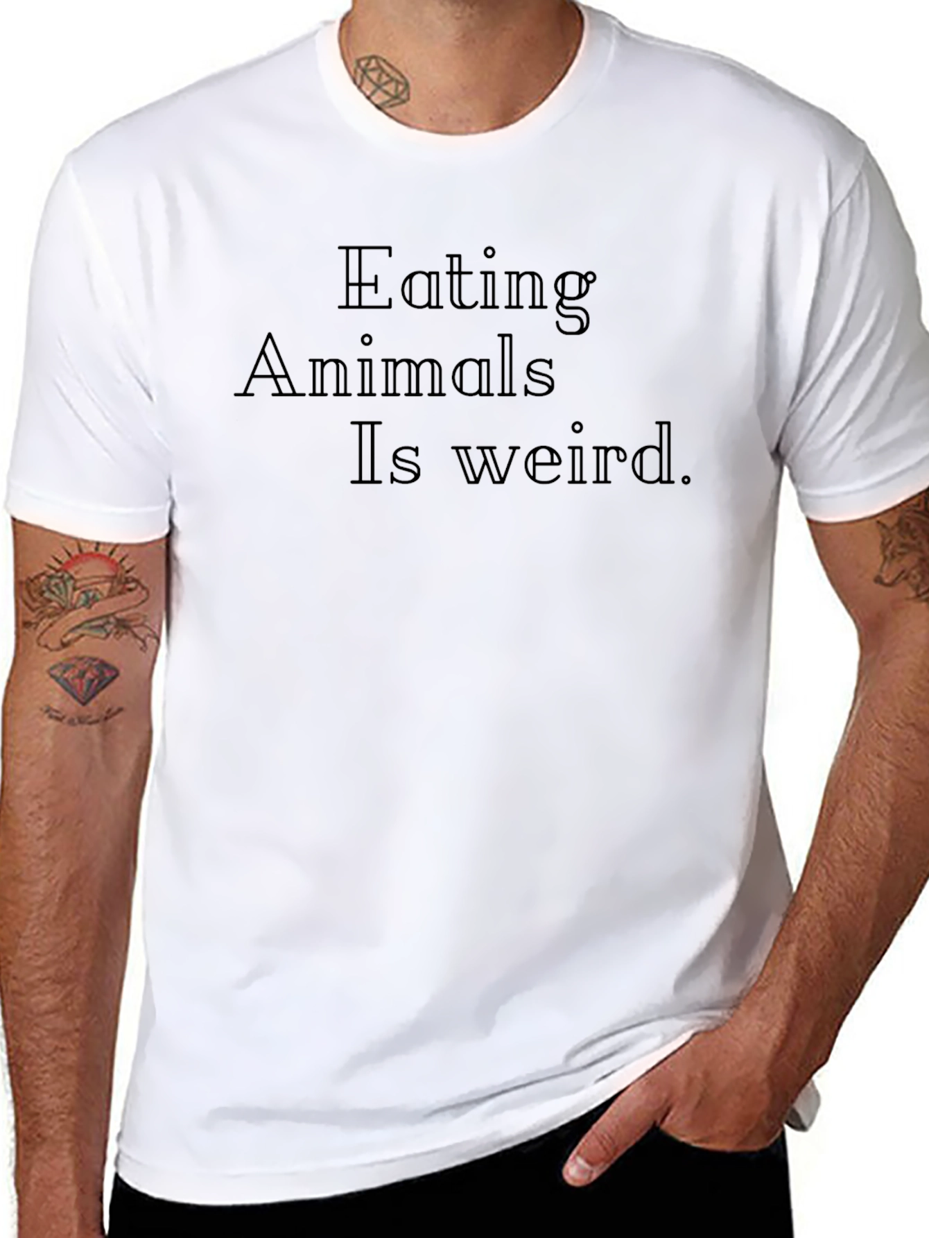 Eating Animals Is Weird Unisex T-Shirt