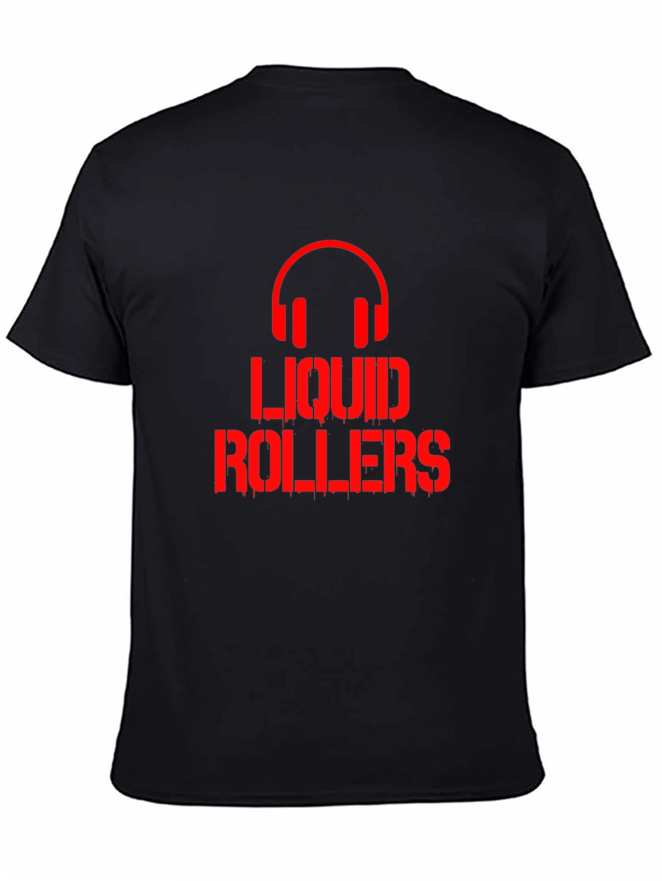 Liquid Rollers Graphic Tee - Black Cotton T-Shirt