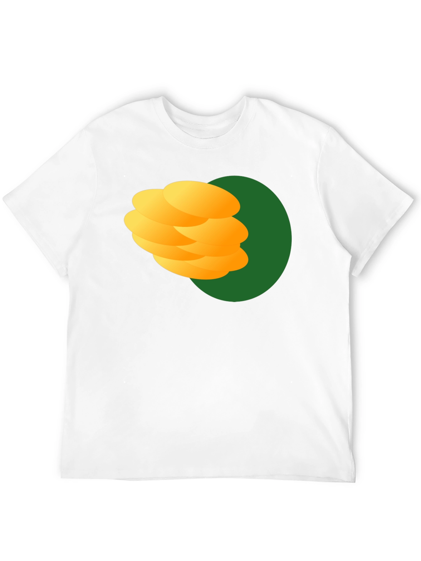 Stack of Pancakes Graphic Black T-Shirt