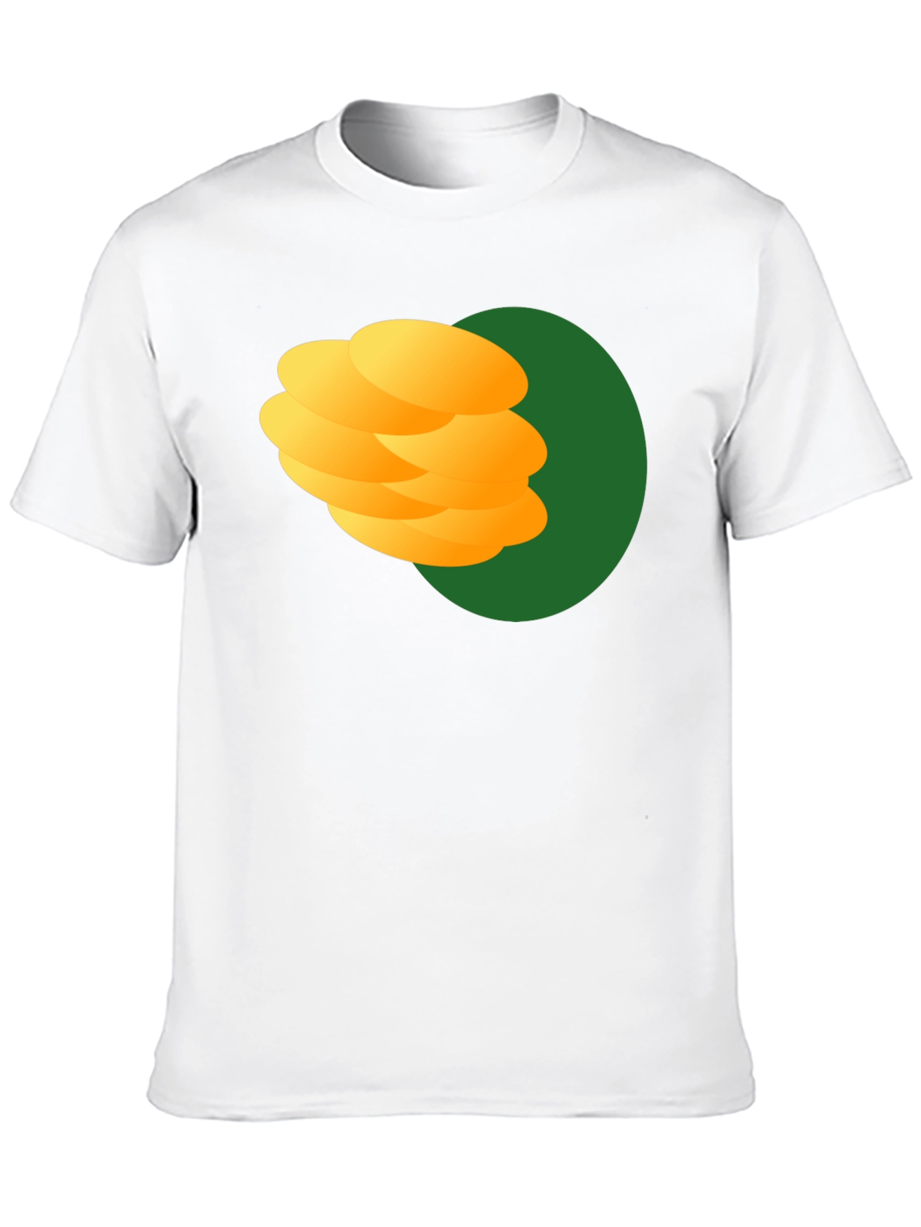 Stack of Pancakes Graphic Black T-Shirt