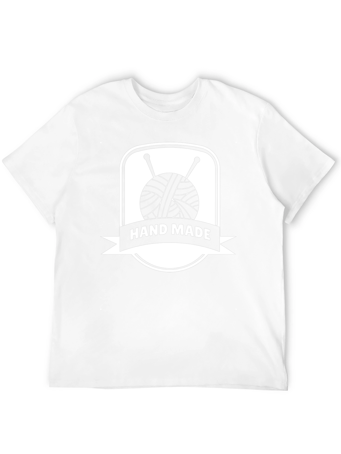 Handmade Knit T-Shirt - Yarn & Needles Design