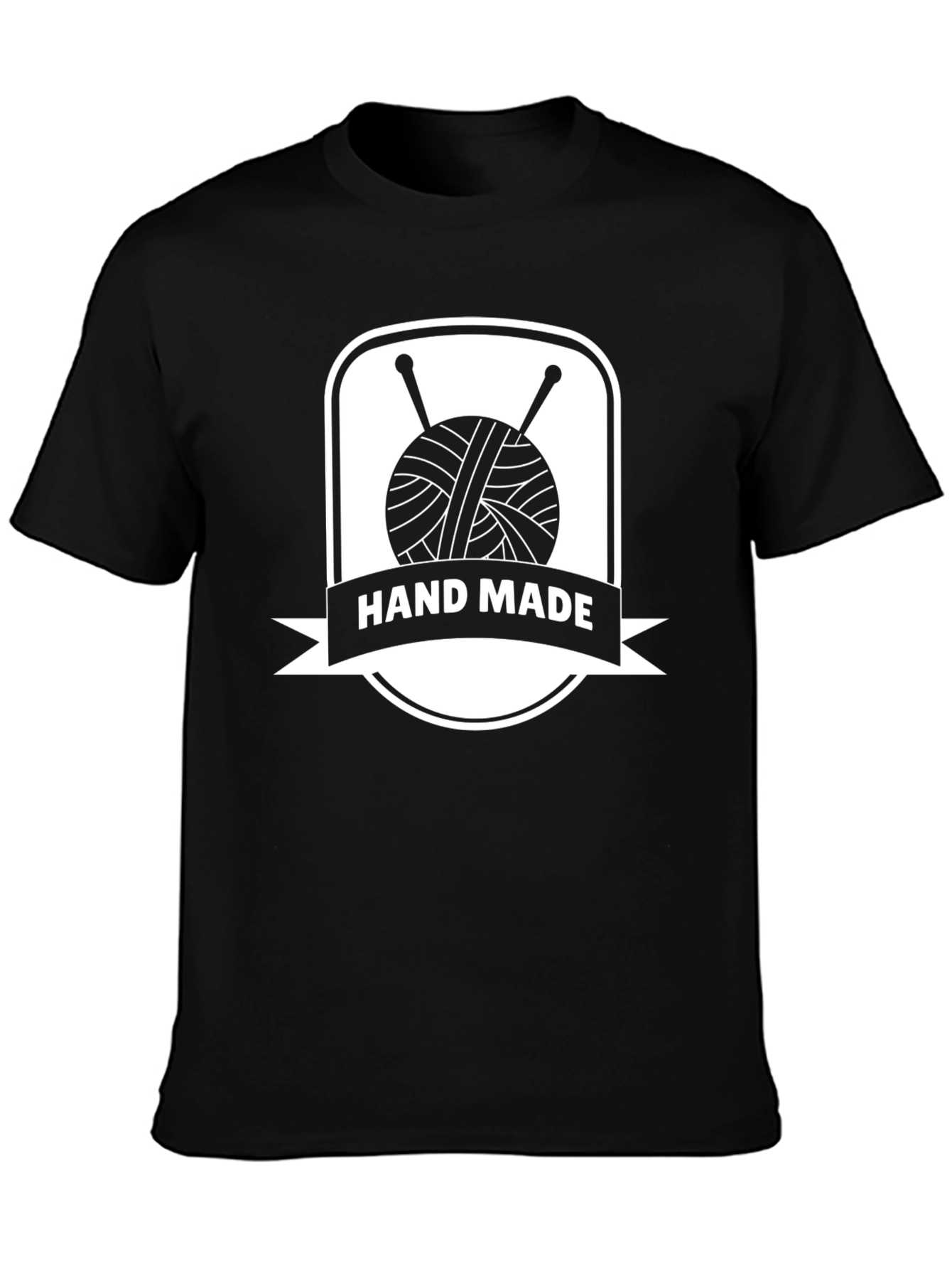 Handmade Knit T-Shirt - Yarn & Needles Design