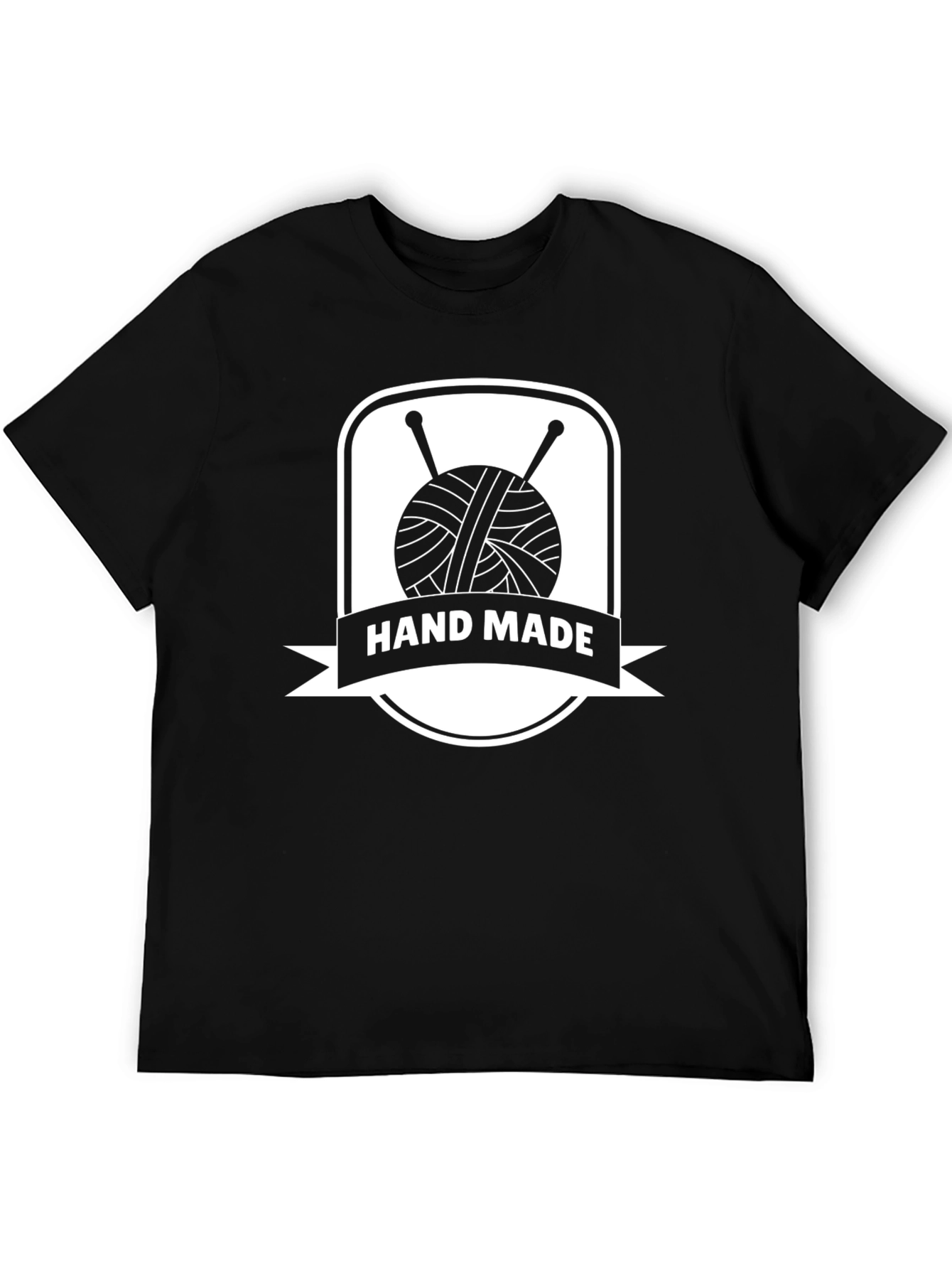 Handmade Knit T-Shirt - Yarn & Needles Design