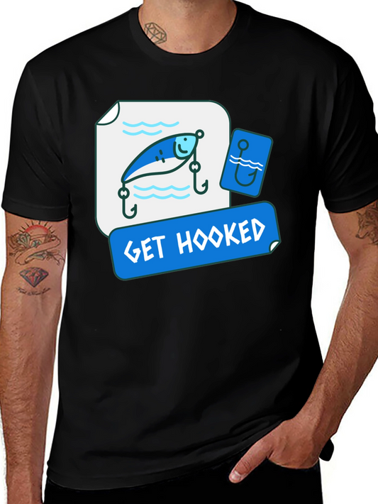 Get Hooked Fishing Lure Graphic Tee