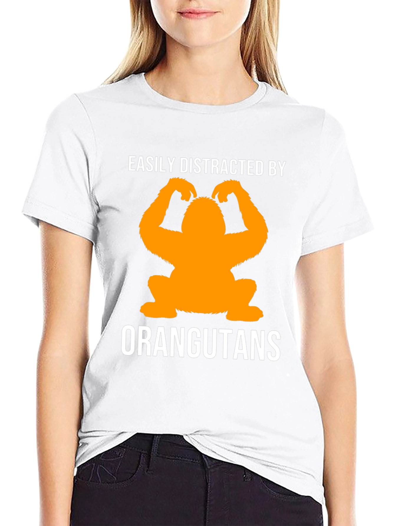 Easily Distracted By Orangutans Graphic Tee