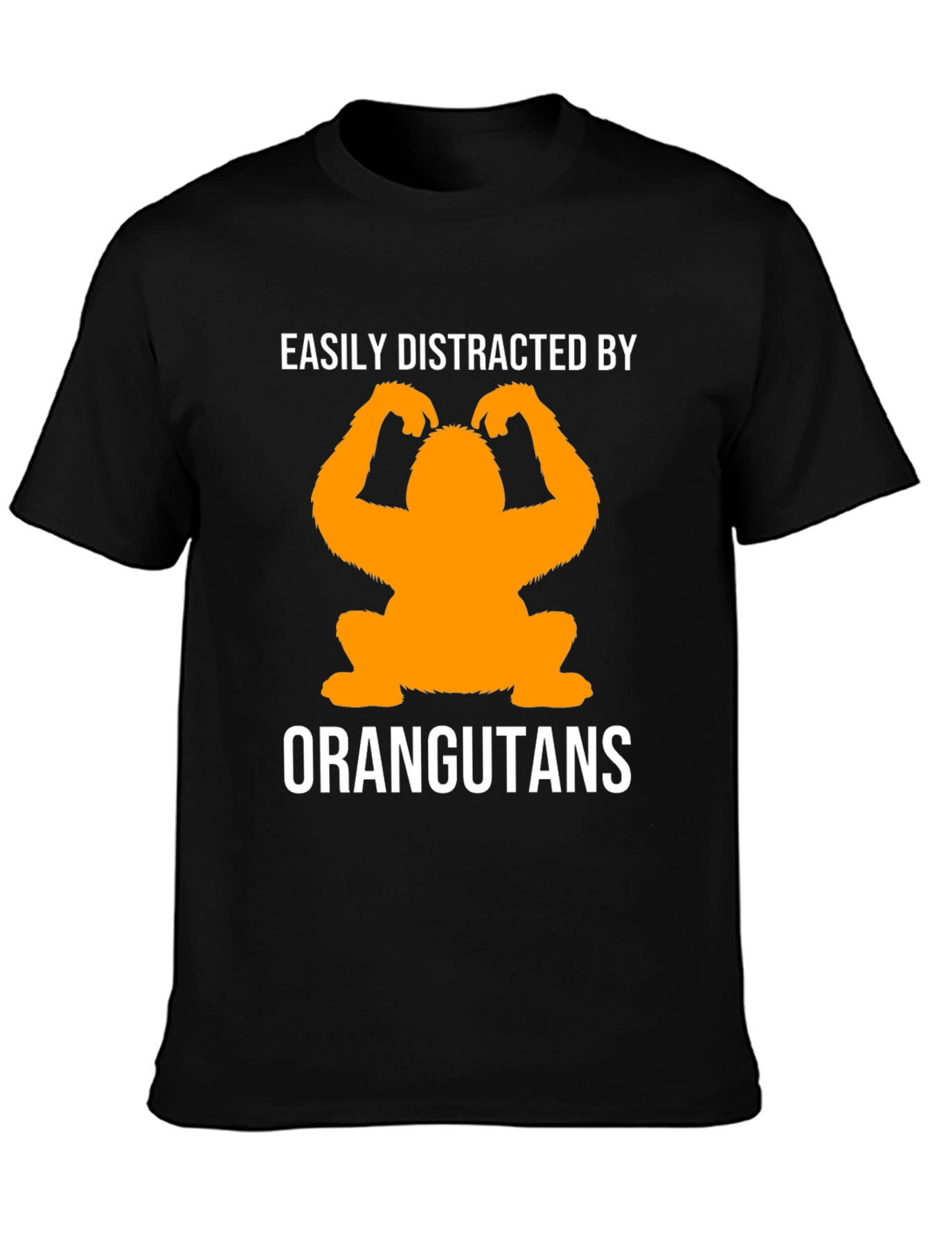 Easily Distracted By Orangutans Graphic Tee