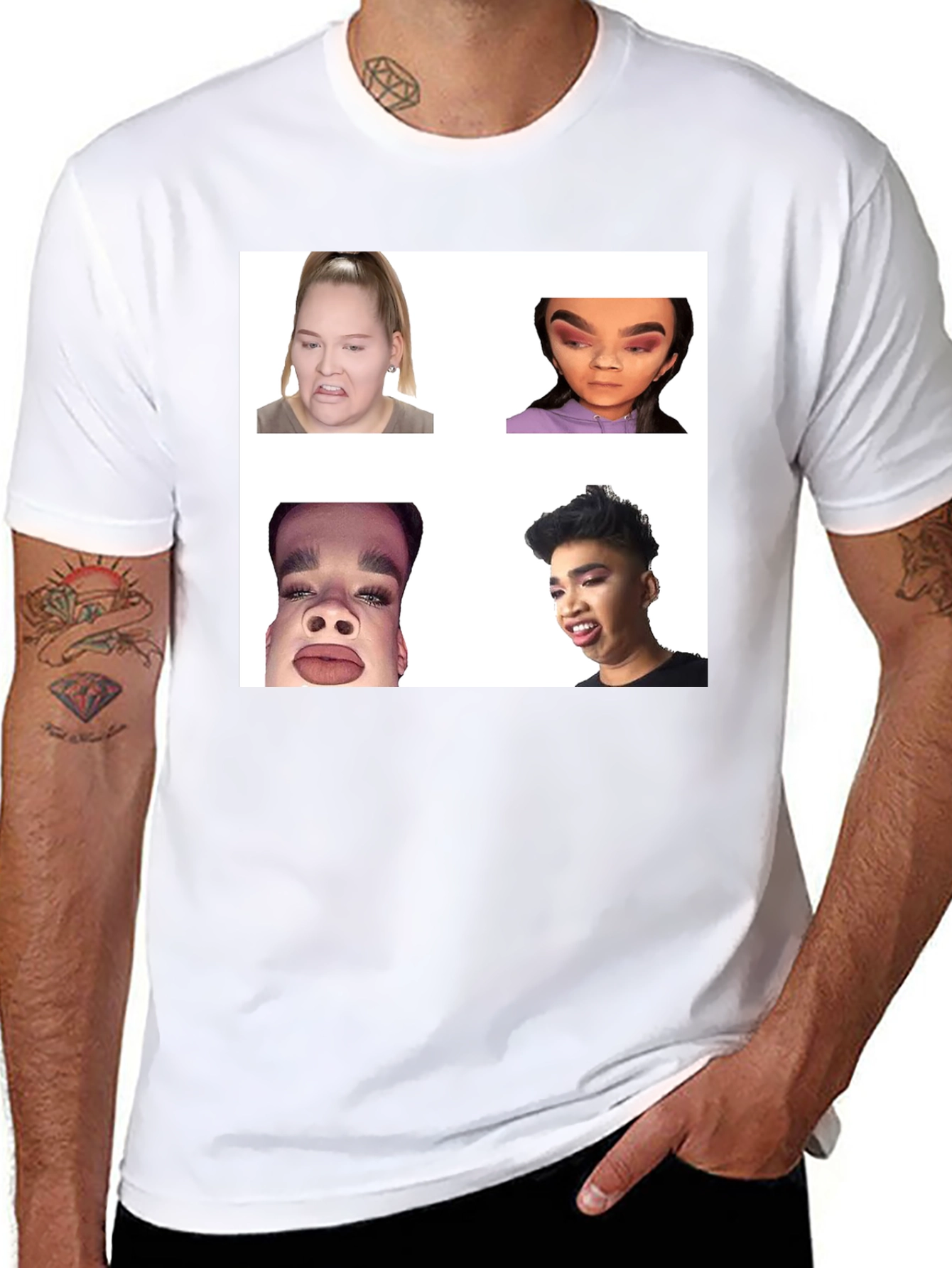 Meme Faces Graphic Tee - Funny Unisex T-Shirt