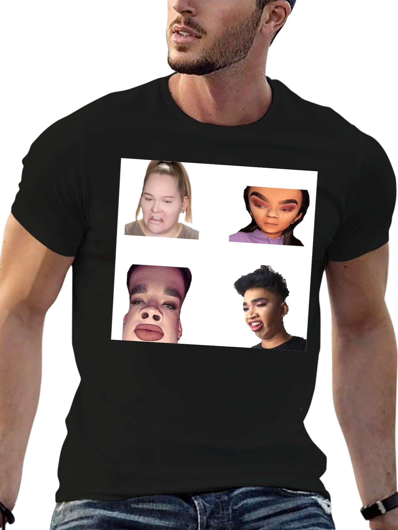 Meme Faces Graphic Tee - Funny Unisex T-Shirt