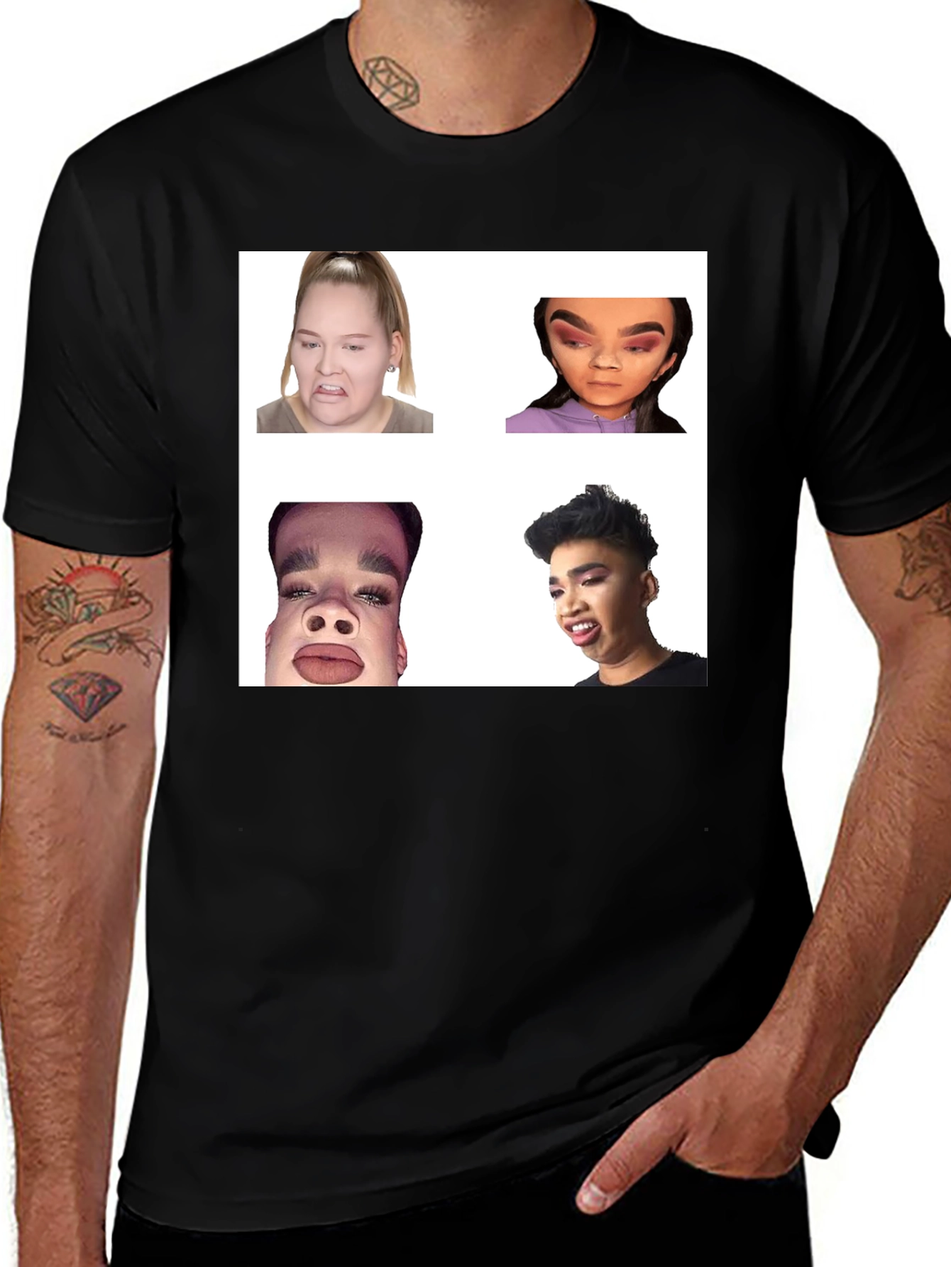 Meme Faces Graphic Tee - Funny Unisex T-Shirt