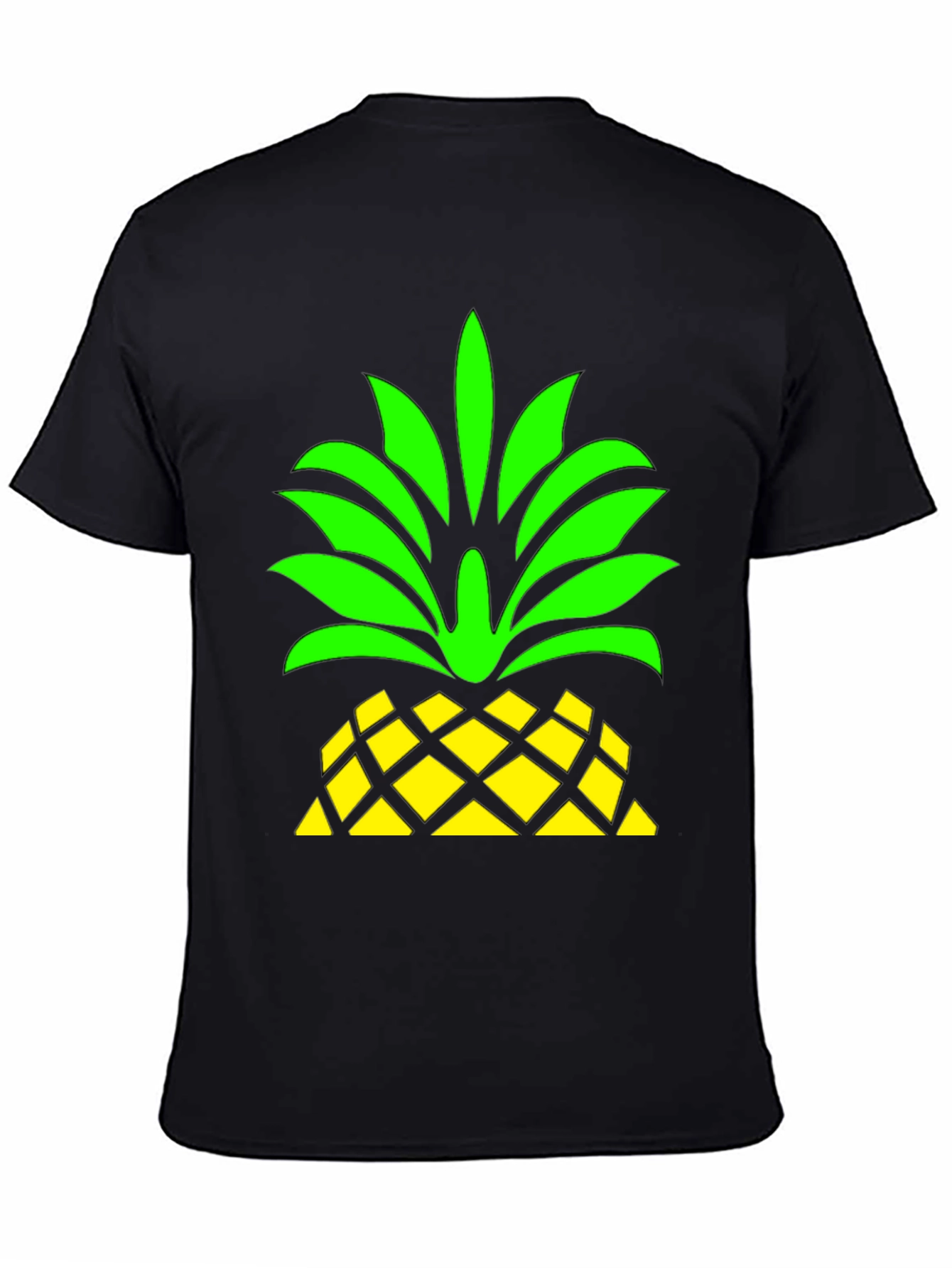 Pineapple Graphic Black T-Shirt