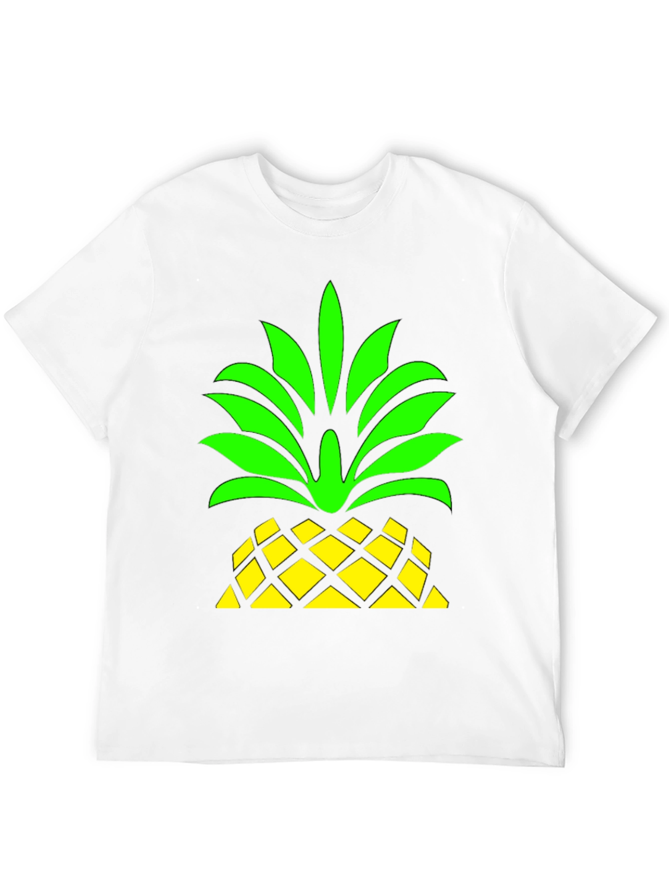 Pineapple Graphic Black T-Shirt