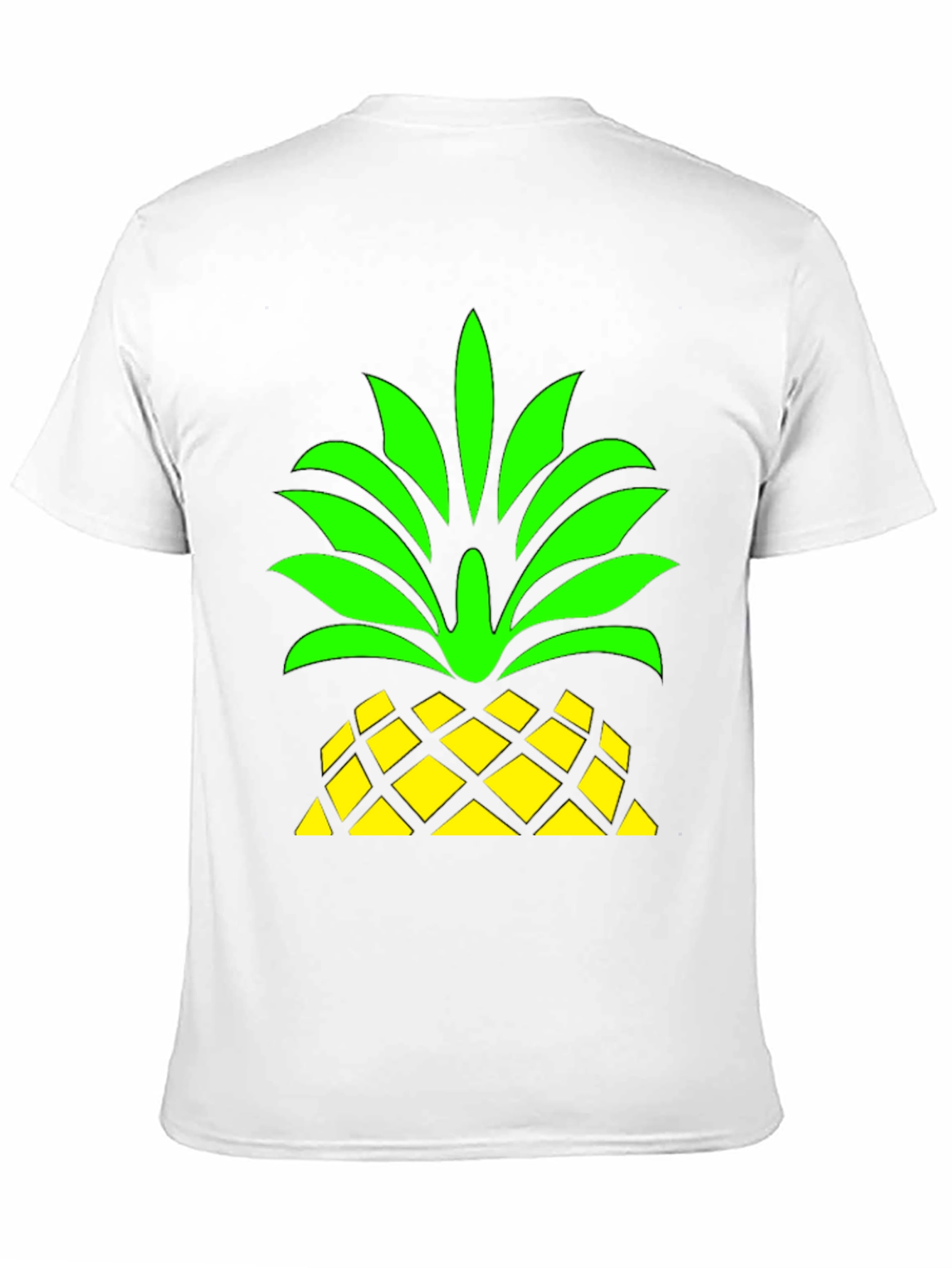 Pineapple Graphic Black T-Shirt