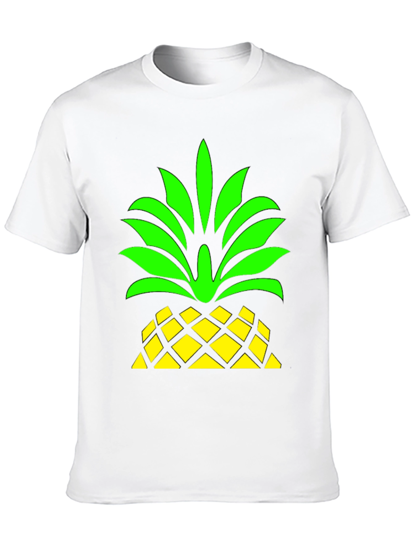 Pineapple Graphic Black T-Shirt
