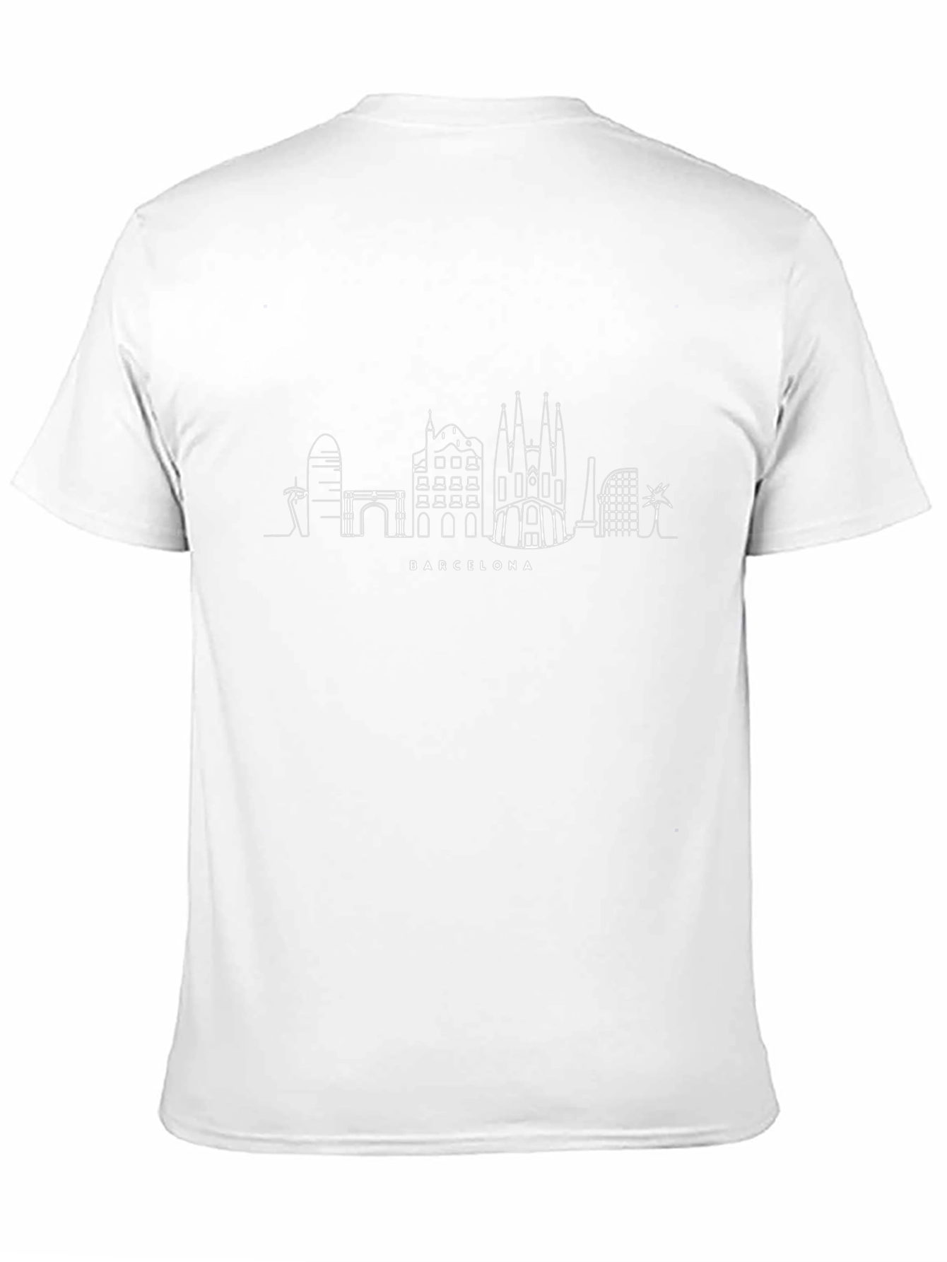 Barcelona Skyline T-Shirt - Stylish Cityscape Tee