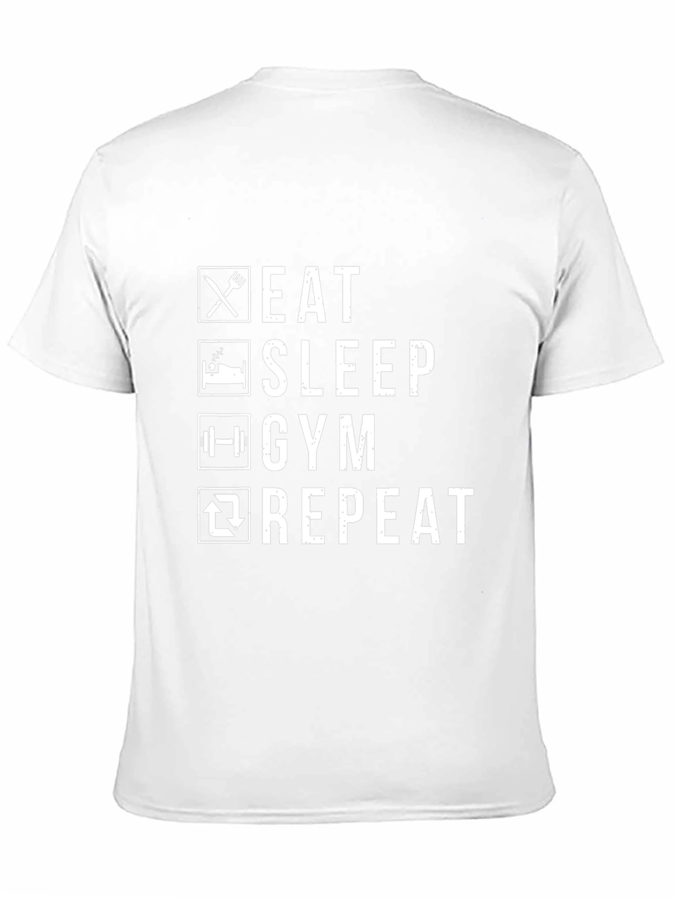 Eat Sleep Gym Repeat Graphic Tee