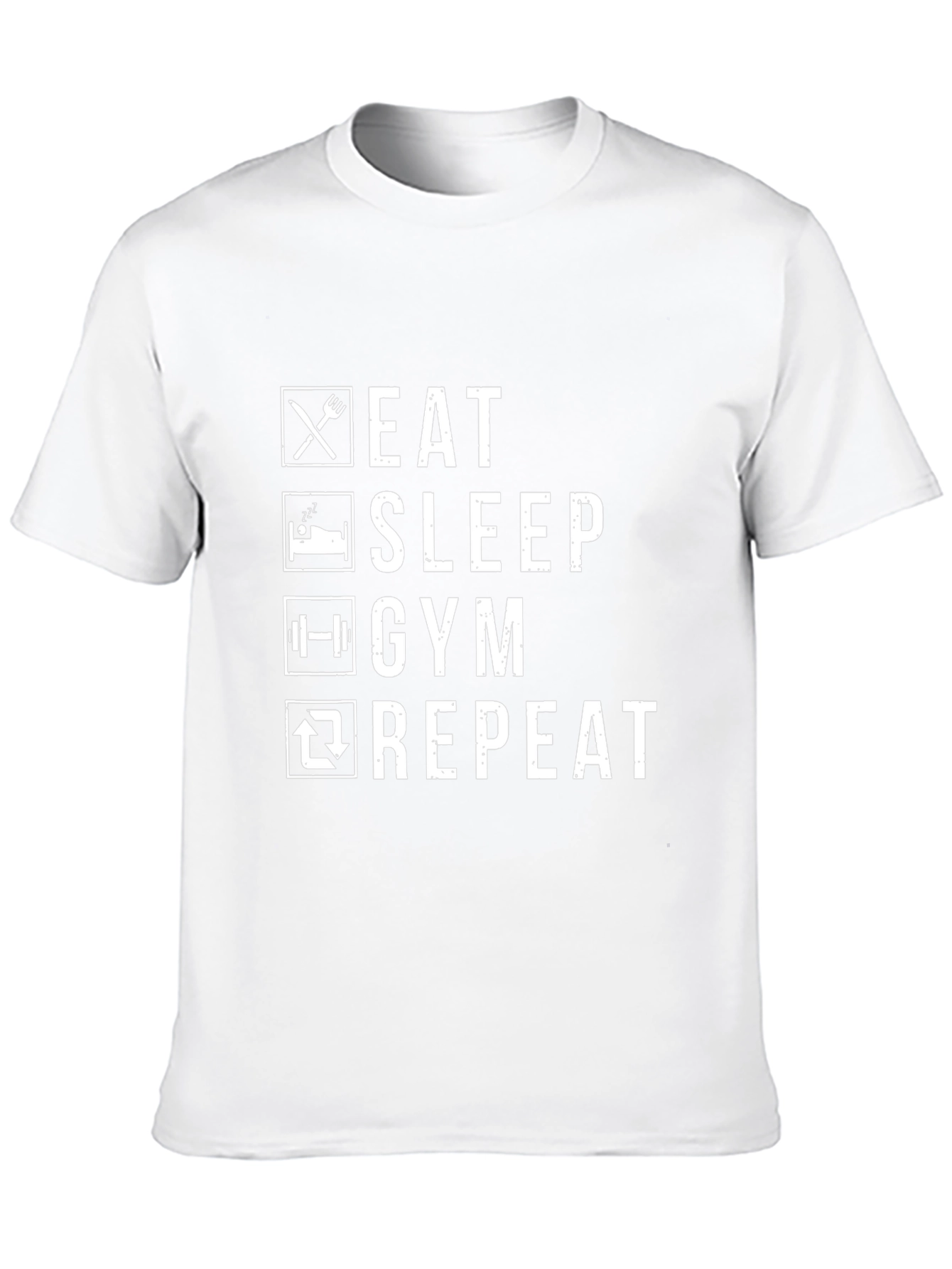 Eat Sleep Gym Repeat Graphic Tee