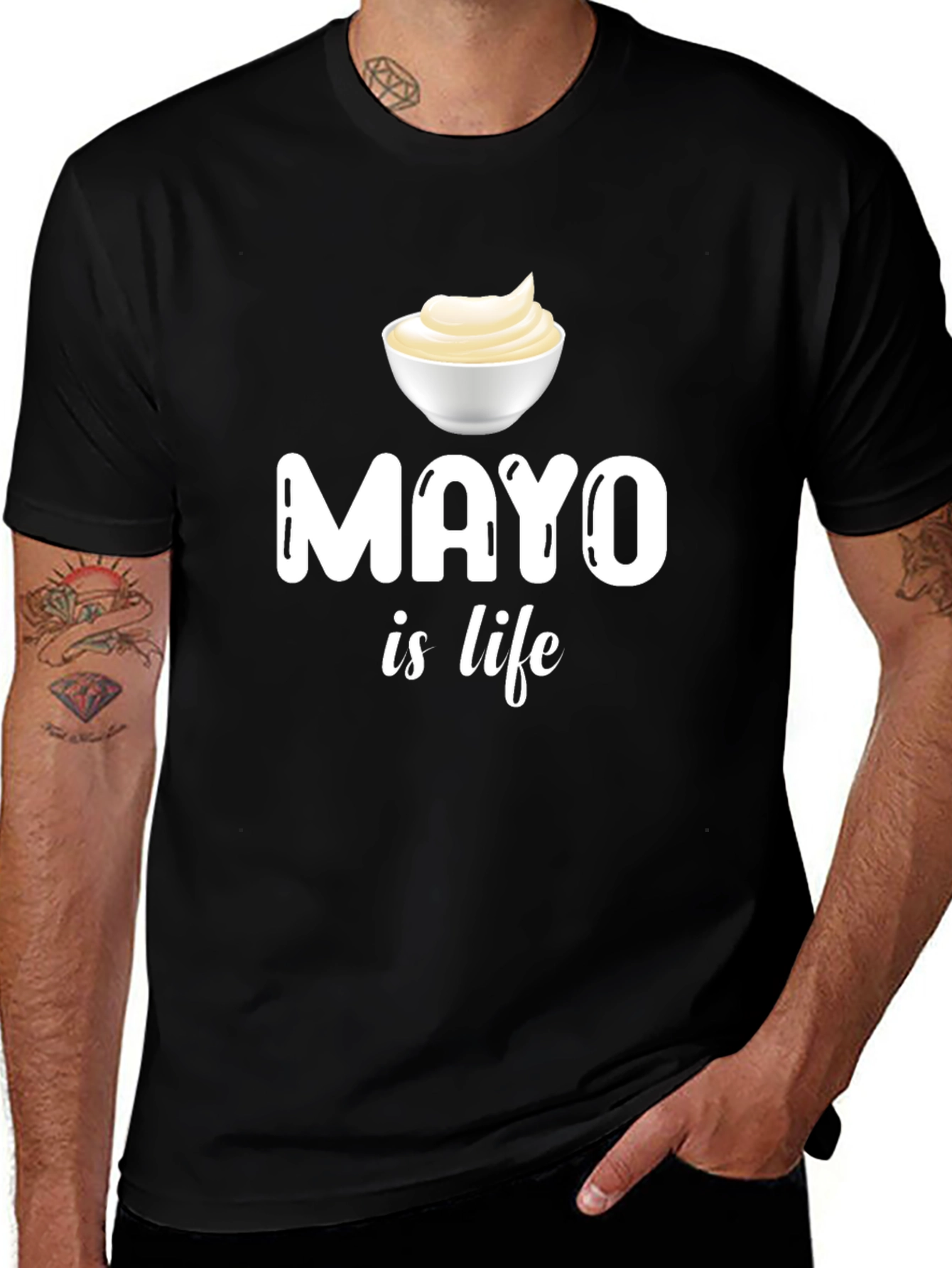 Mayo is Life Graphic T-Shirt - Funny Foodie Tee