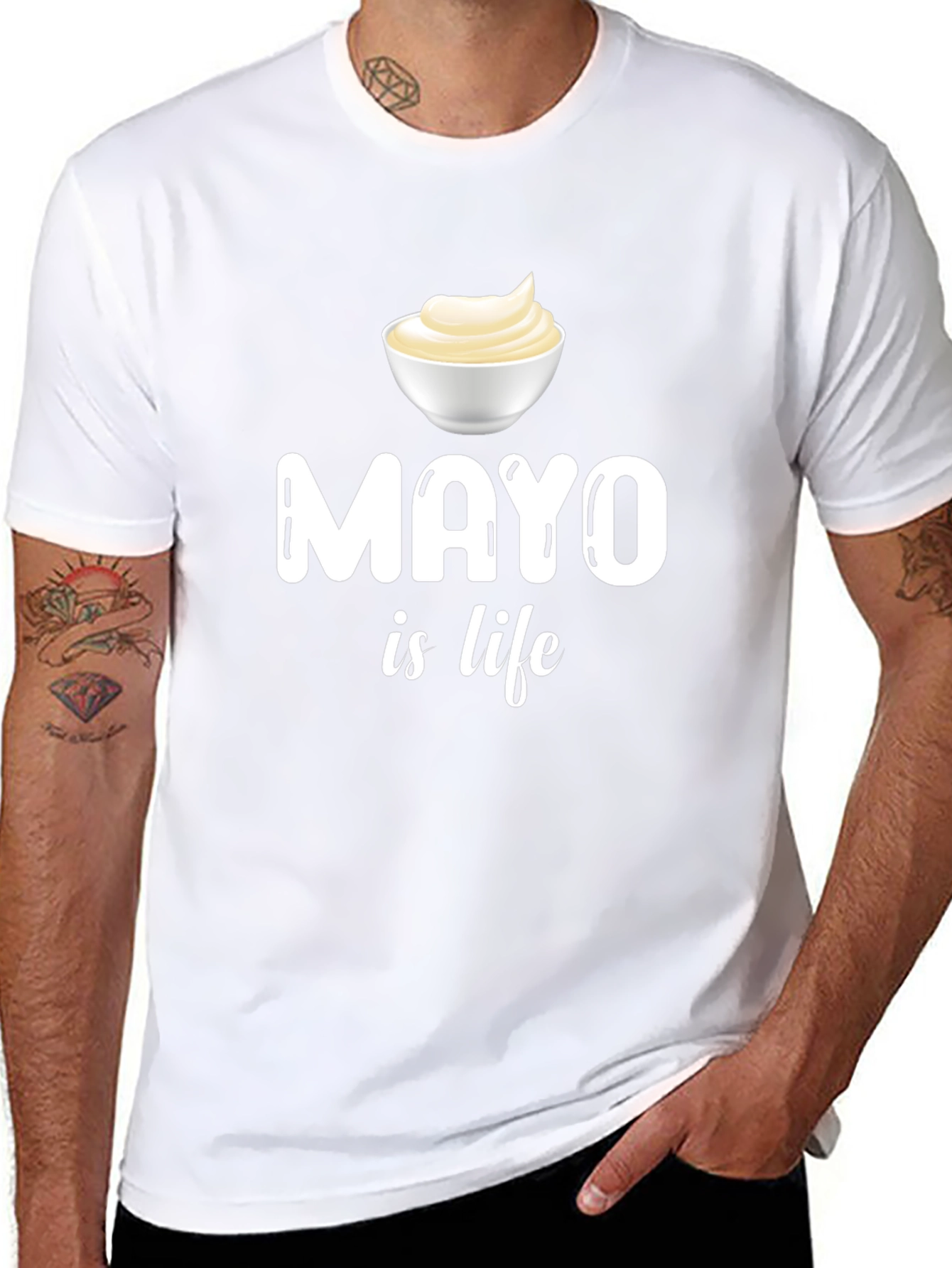 Mayo is Life Graphic T-Shirt - Funny Foodie Tee