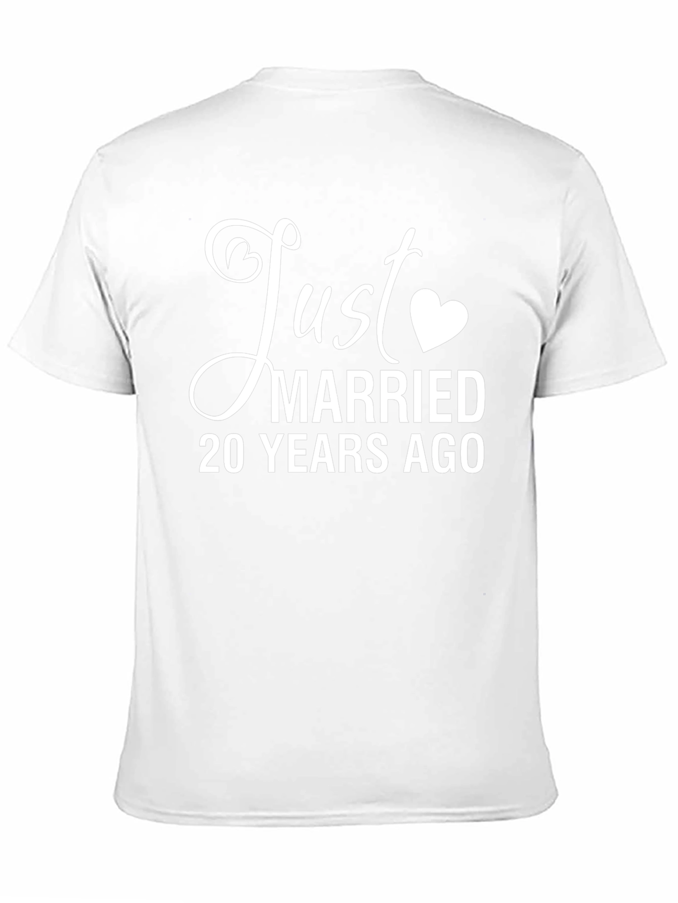 Just Married 20 Years Ago Anniversary T-Shirt