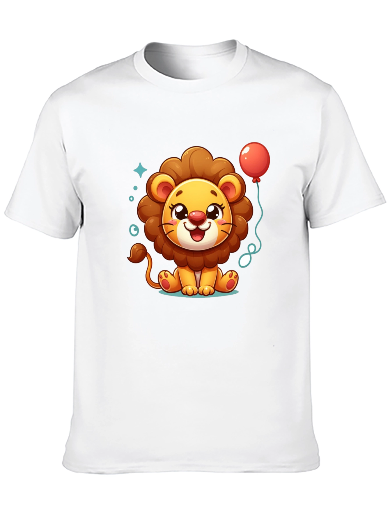 Cute Cartoon Lion Graphic Tee