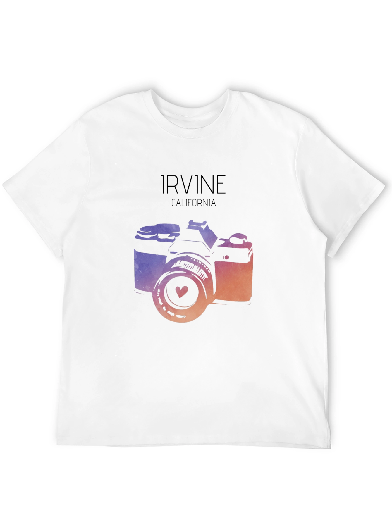 Irvine California Camera Graphic Tee