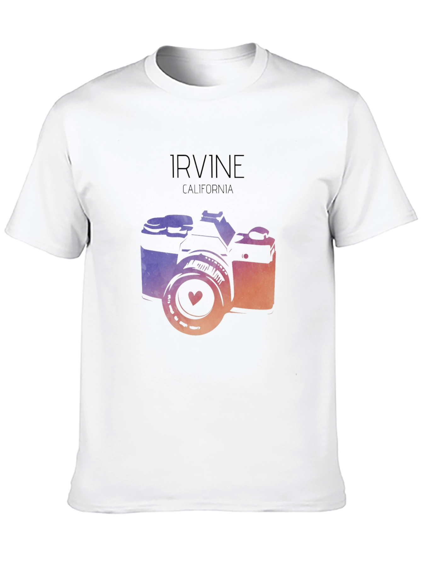 Irvine California Camera Graphic Tee