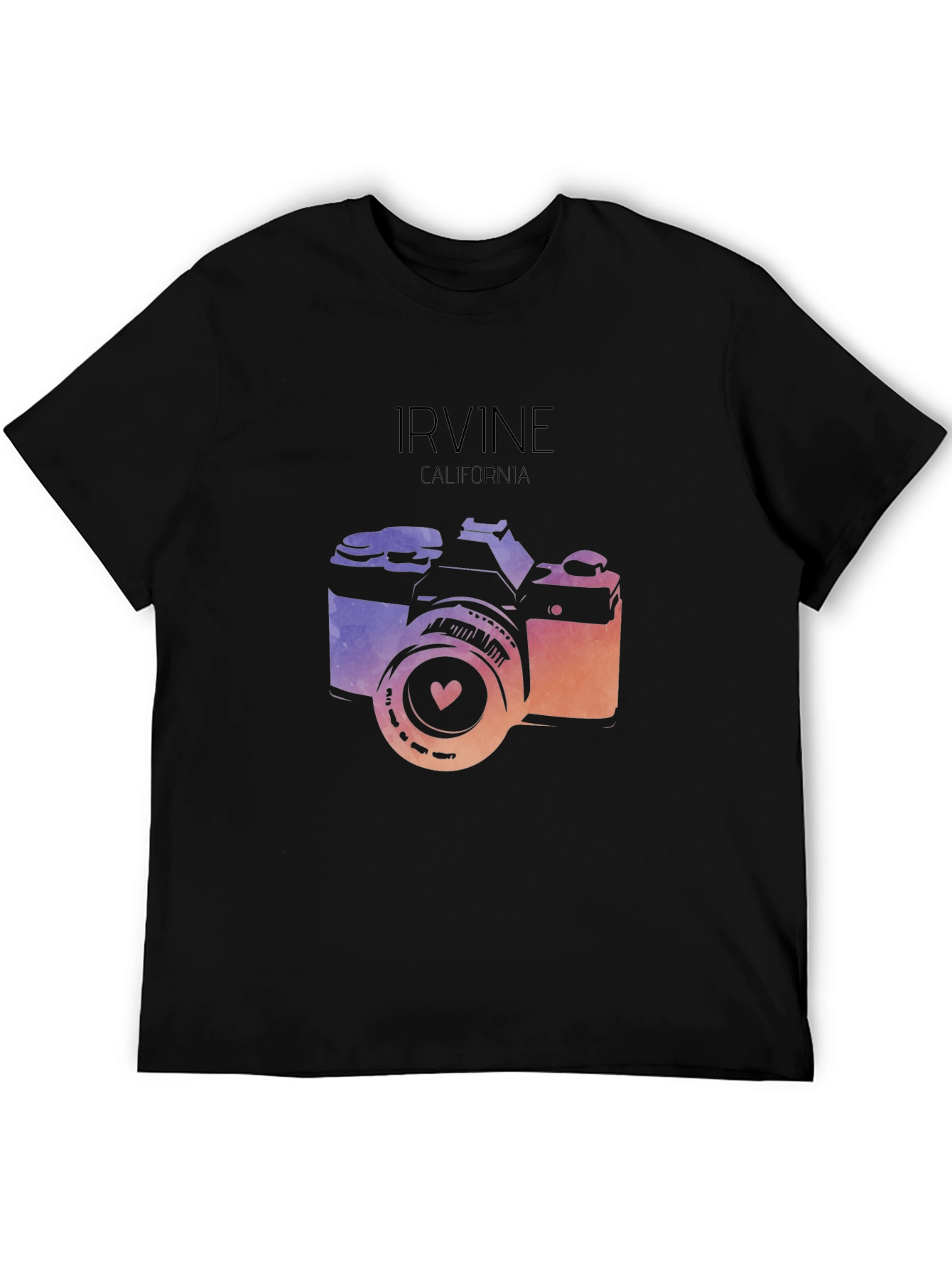 Irvine California Camera Graphic Tee