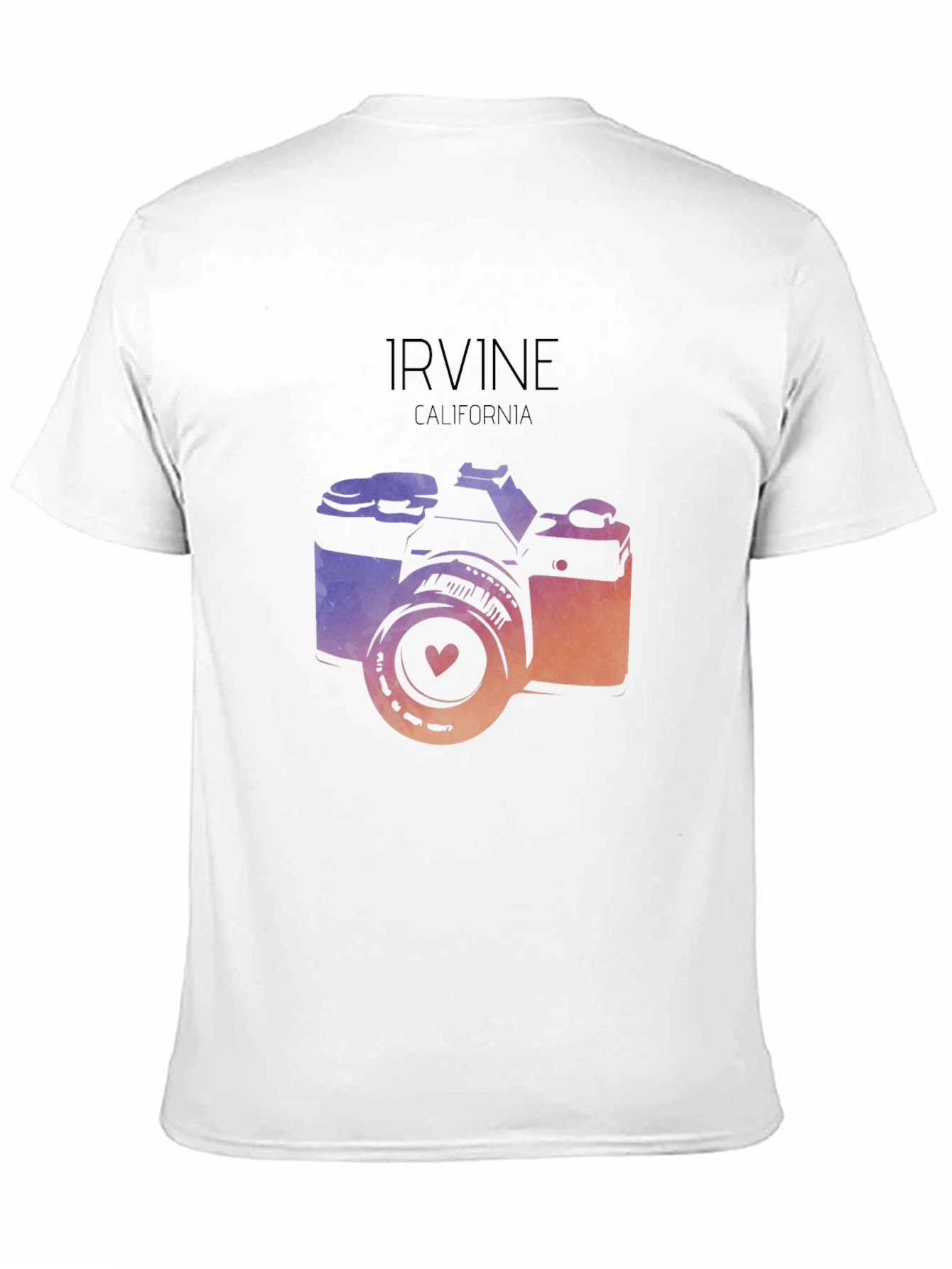 Irvine California Camera Graphic Tee