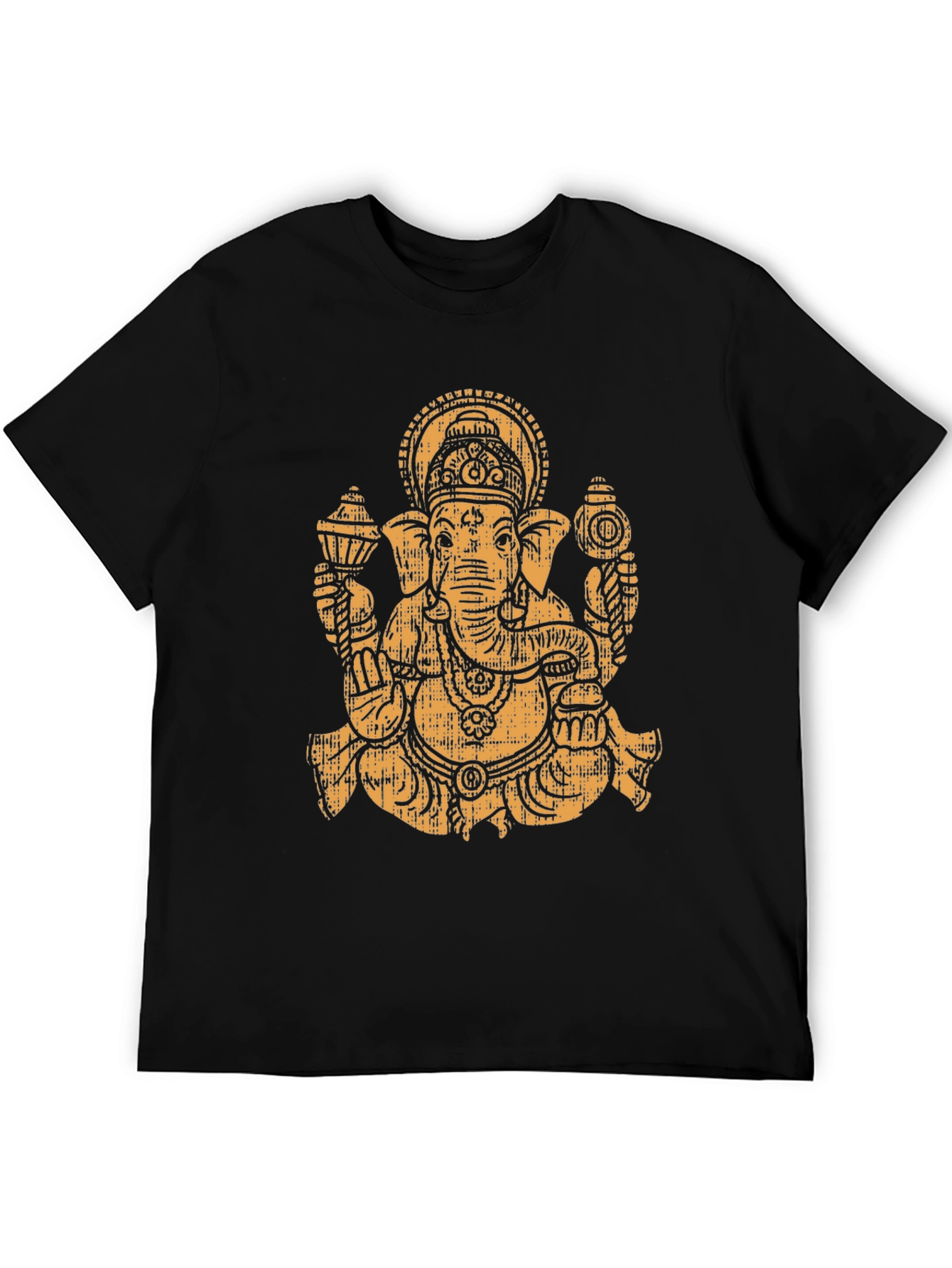 Ganesha Graphic Tee - Black Cotton Blend