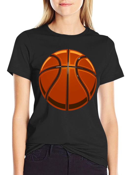 Basketball Graphic Tee - Black Cotton Comfort