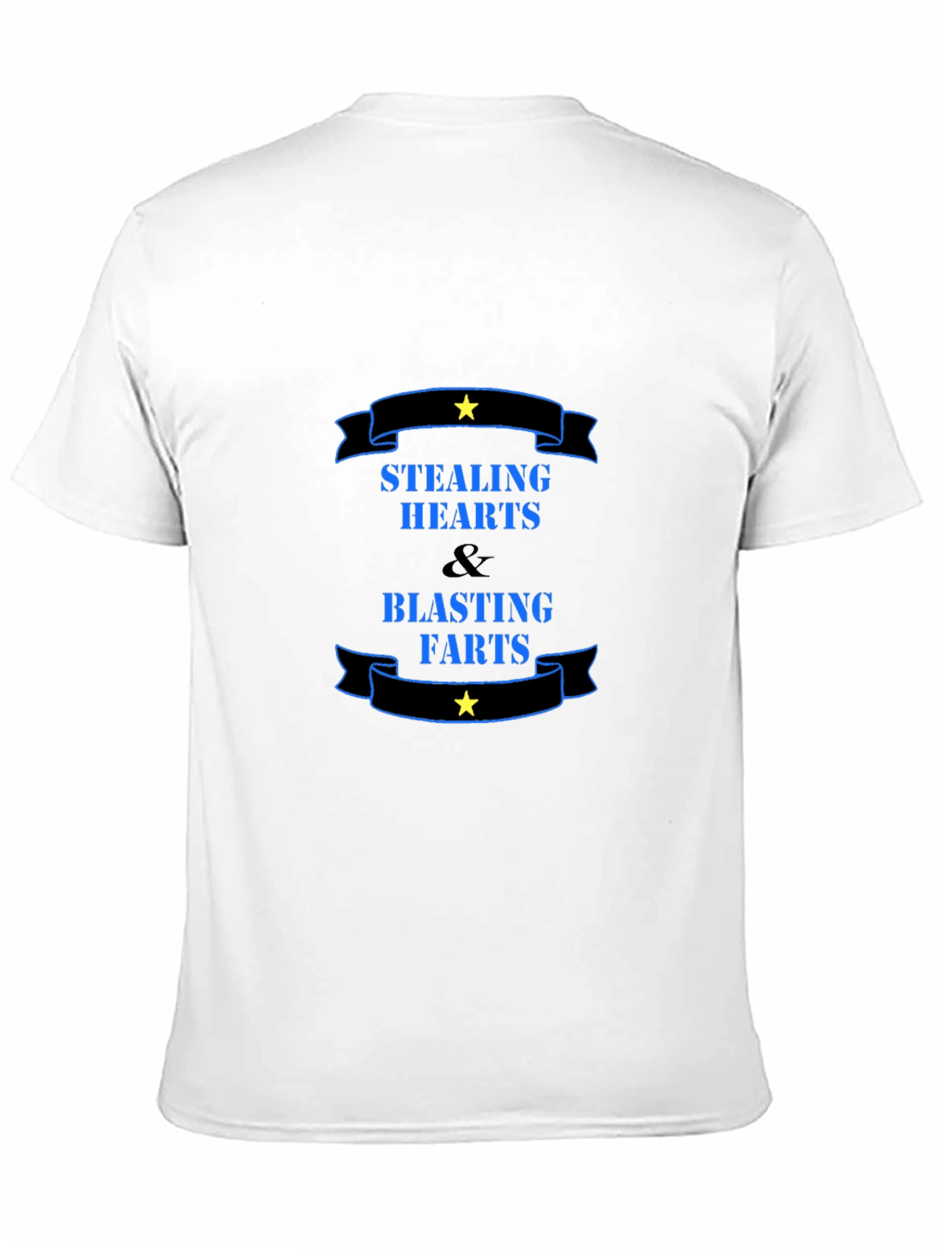 Stealing Hearts & Blasting Farts Black Graphic Tee