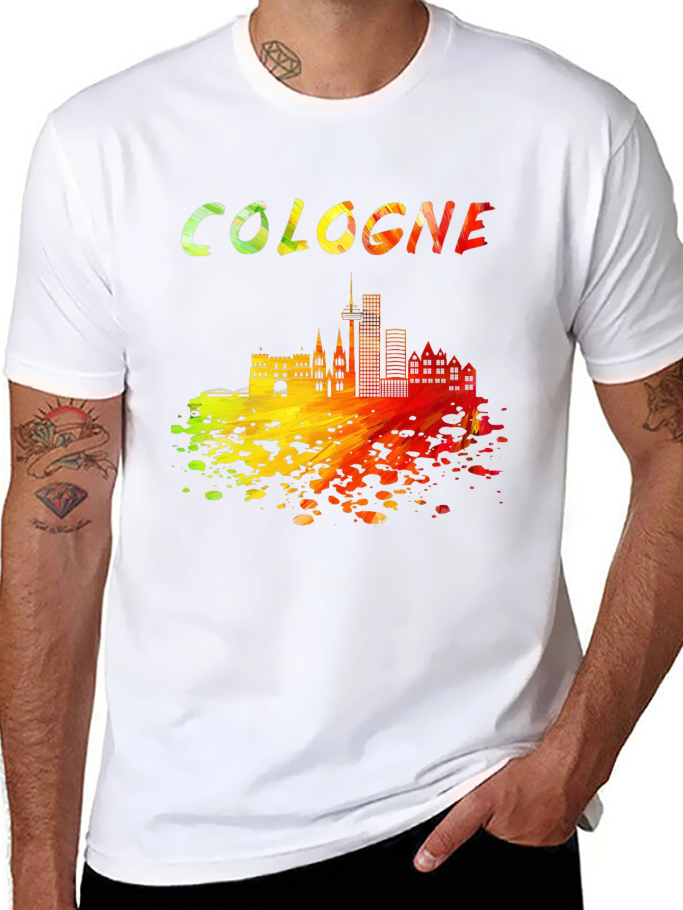 Cologne Skyline Graphic Tee - Unisex